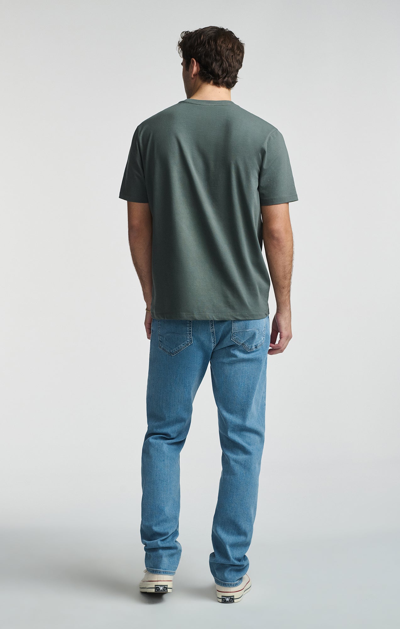 BASIC CREW NECK T-SHIRT IN URBAN CHIC - Mavi Jeans