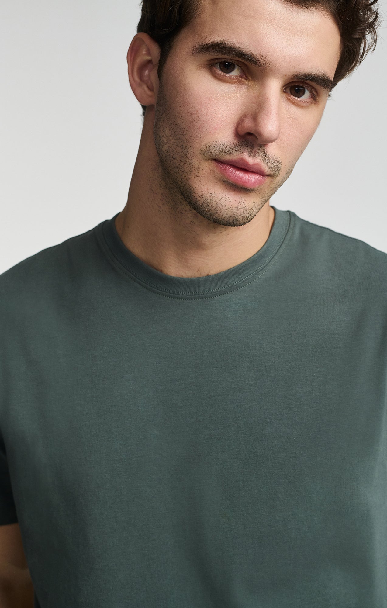 BASIC CREW NECK T-SHIRT IN URBAN CHIC - Mavi Jeans