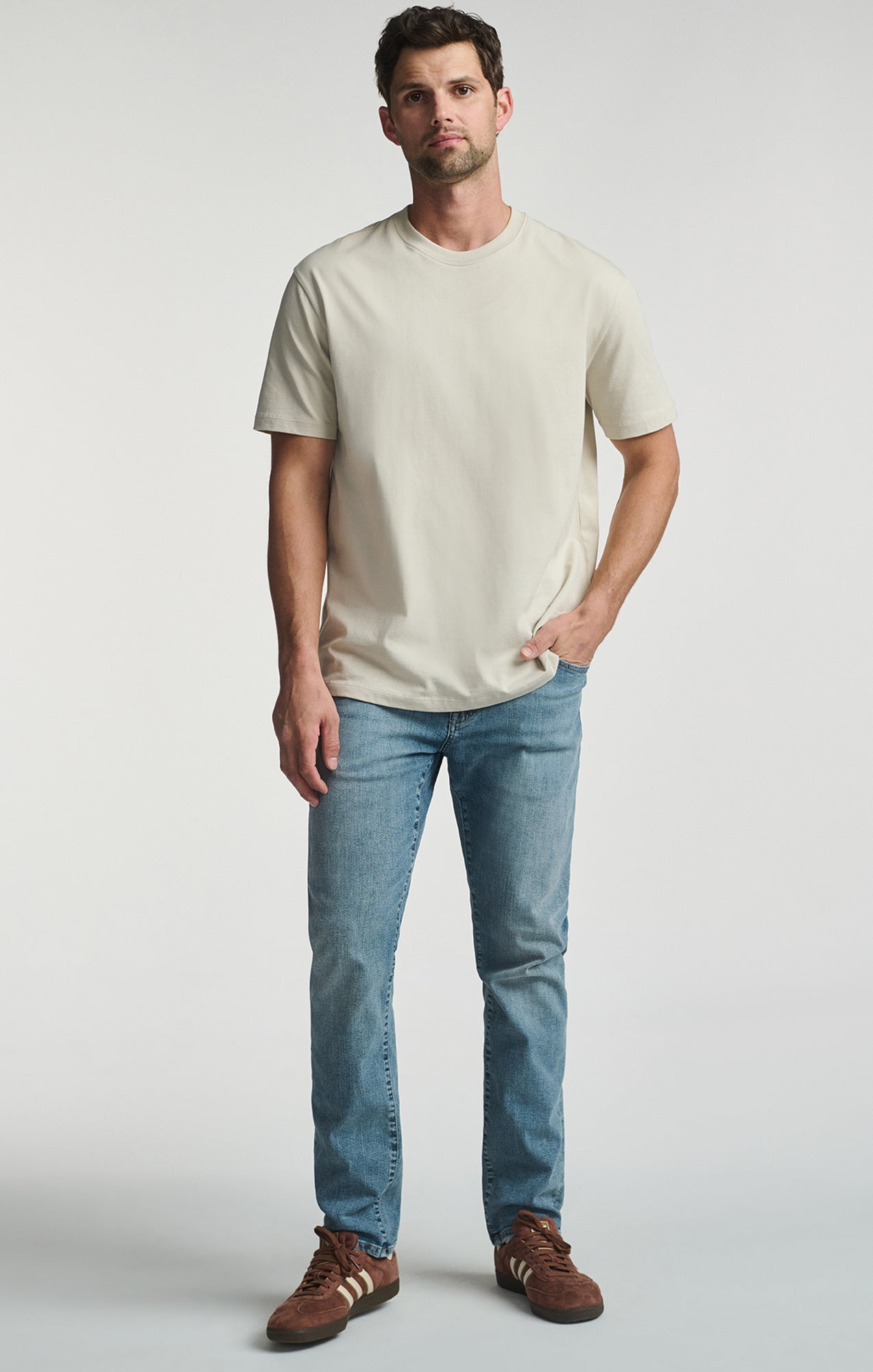 BASIC SHORT SLEEVE T-SHIRT IN MOONSTRUCK - Mavi Jeans