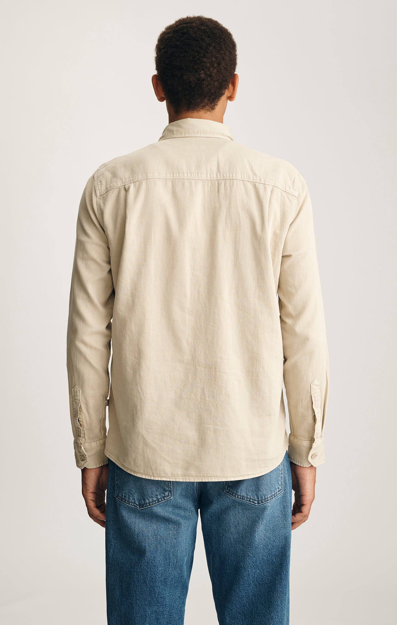 LONG SLEEVE BUTTON-UP SHIRT IN PEYOTE