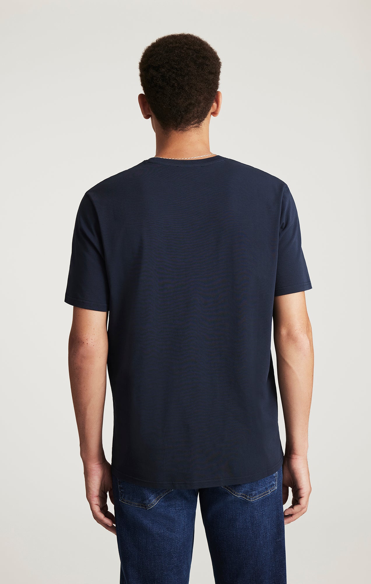 CREW NECK T-SHIRT IN TOTAL ECLIPSE - Mavi Jeans