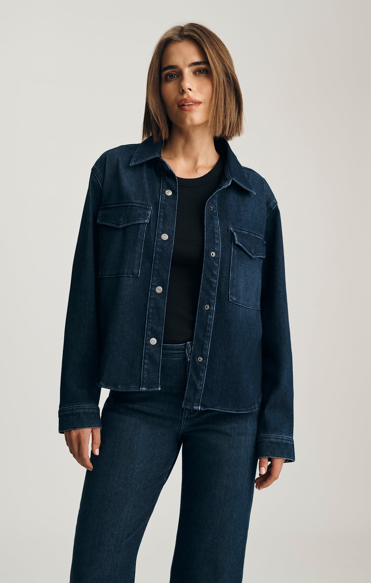 ボーダーズアットバルコニー 22AW MIX&MATCH DENIM TOP デニムブラウス 38 Mavi Women's Tia Denim Shirt In Dark Blue Move – Mavi Jeans