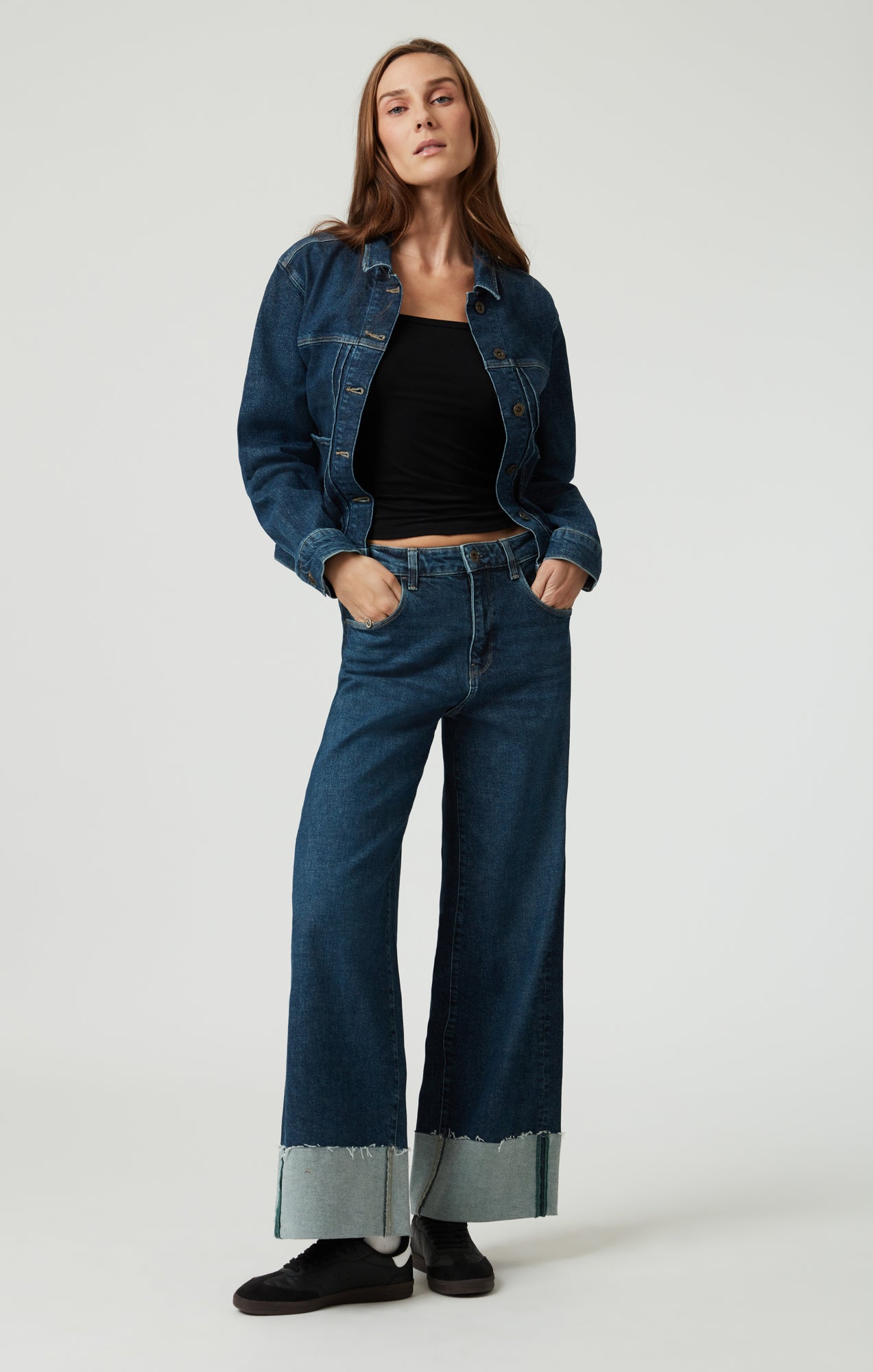 CATHY WIDE LEG IN DARK BLUE DENIM - Mavi Jeans
