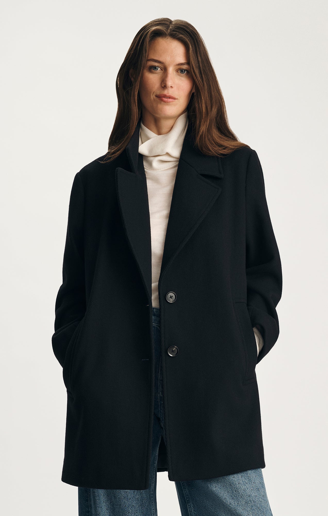 Mavi Women's Edition Peacoat In Black