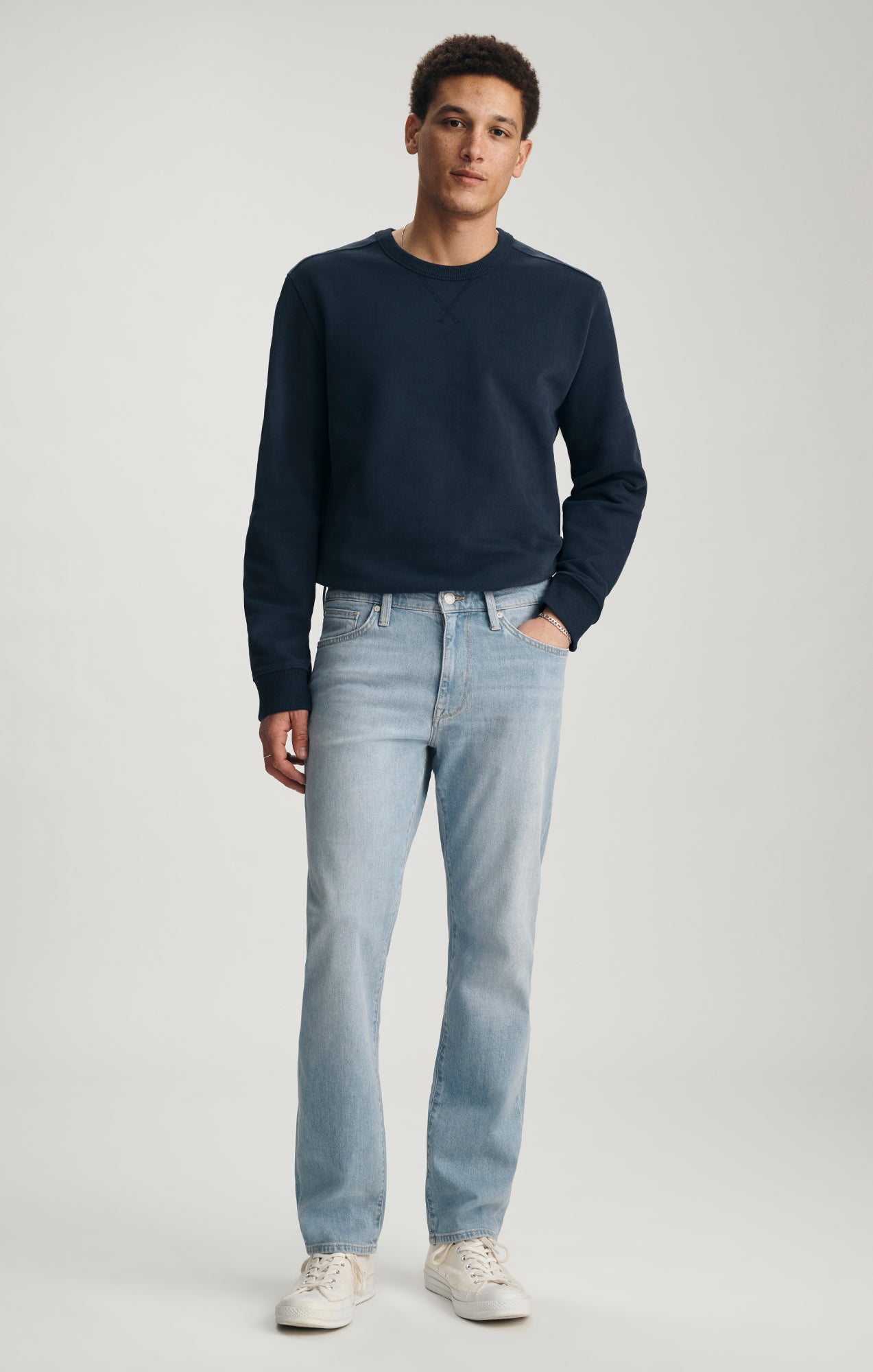 Mavi Men's Zach Straight Leg Light Sky Ocean Blue – Mavi Jeans