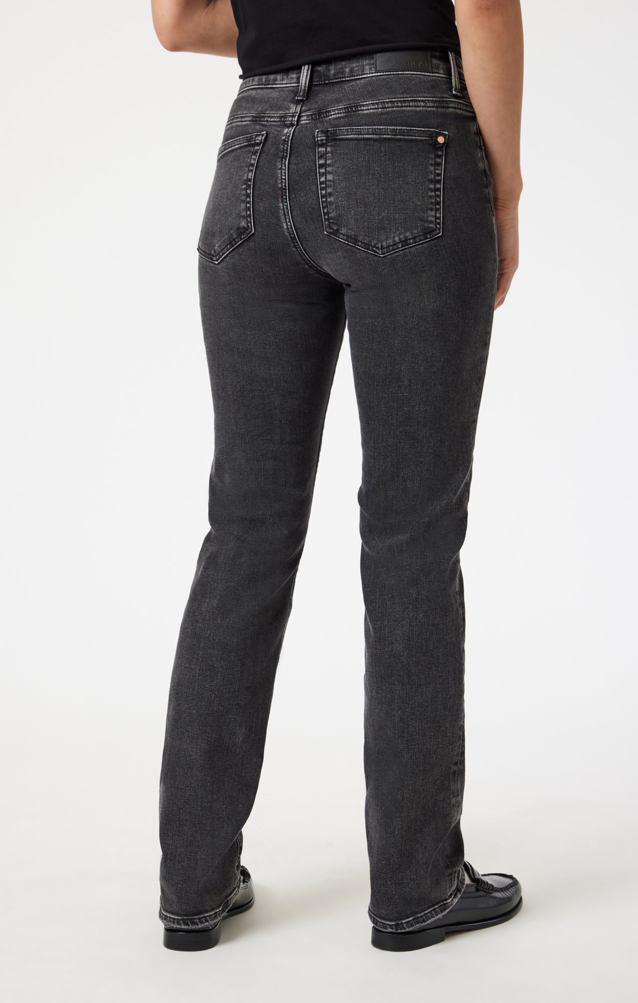 KENDRA STRAIGHT LEG IN SMOKE BRUSHED FLEX BLUE - Mavi Jeans