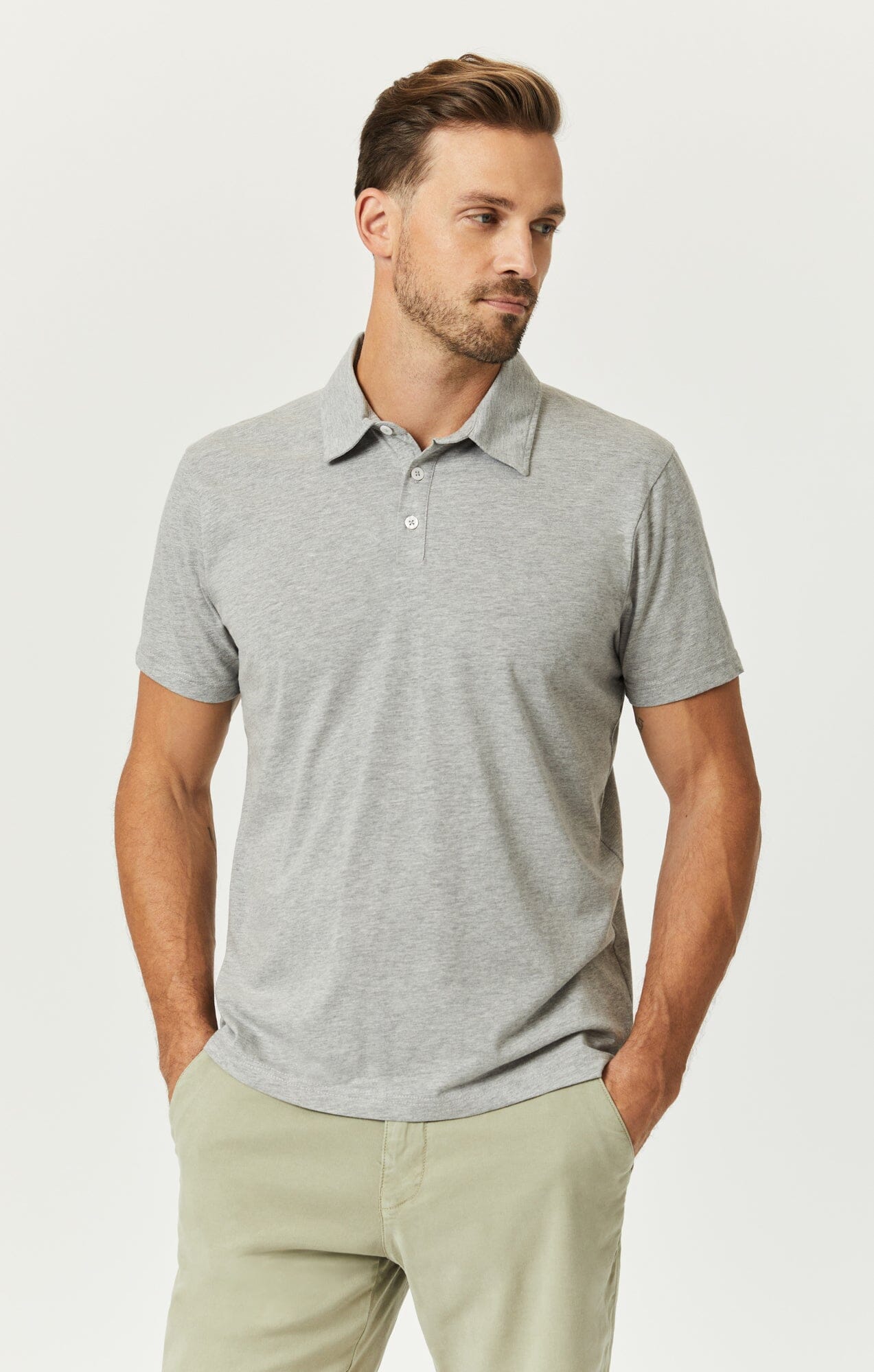 Mavi Men s Polo Shirt In Grey Melange
