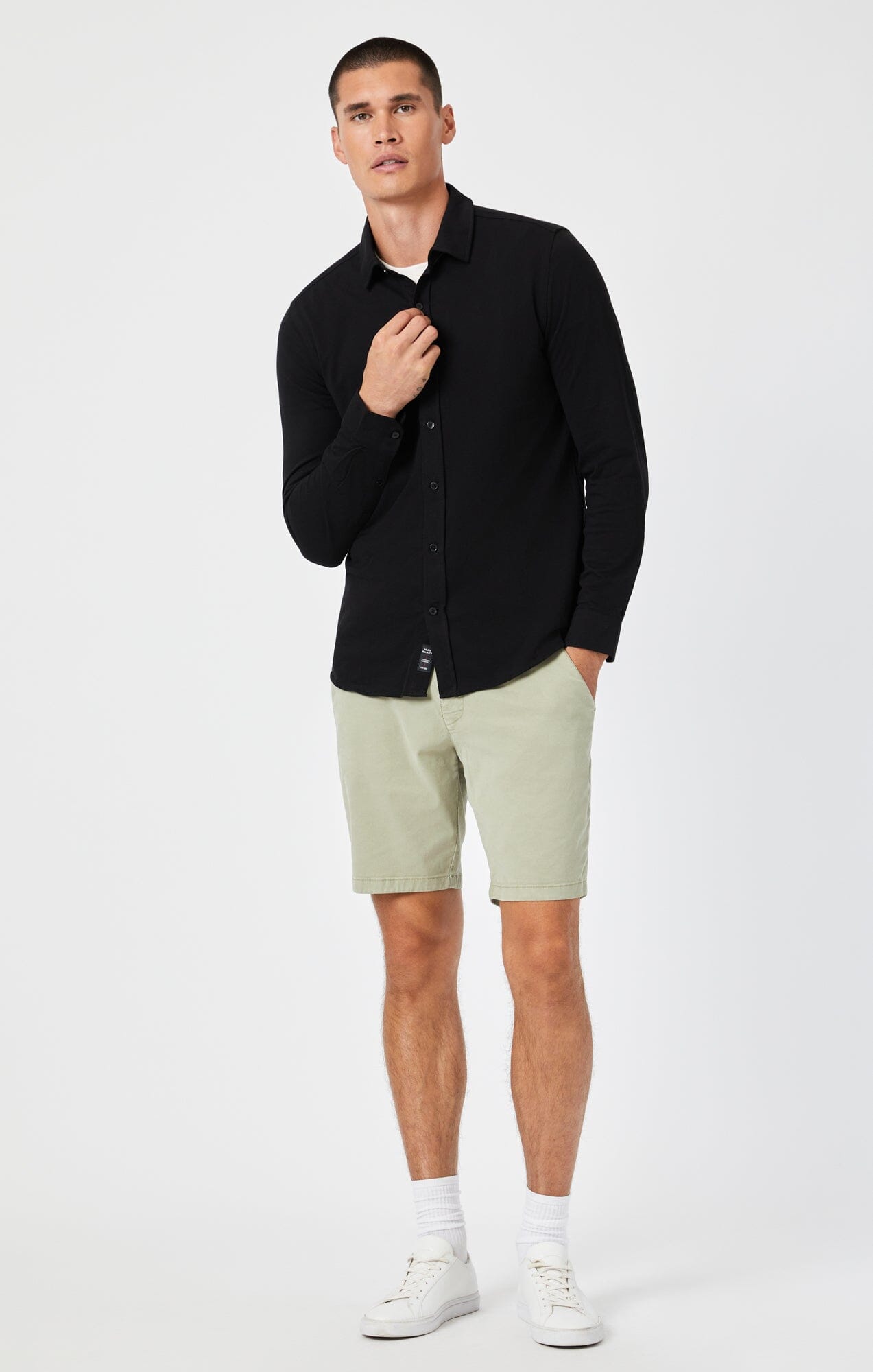 NOAH SHORTS IN SEA GRASS LUXE TWILL - Mavi Jeans