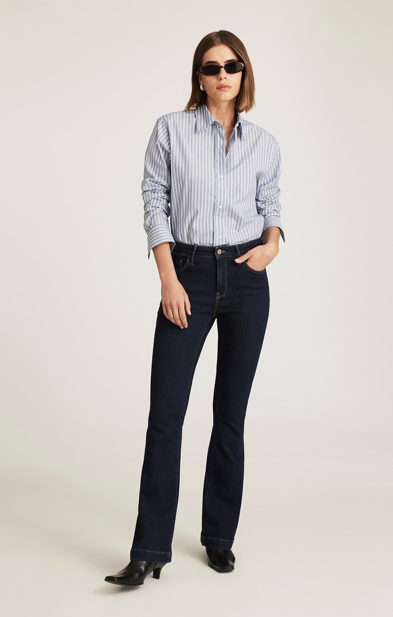 SYDNEY FLARE IN RINSE GOLD PREMIUM - Mavi Jeans