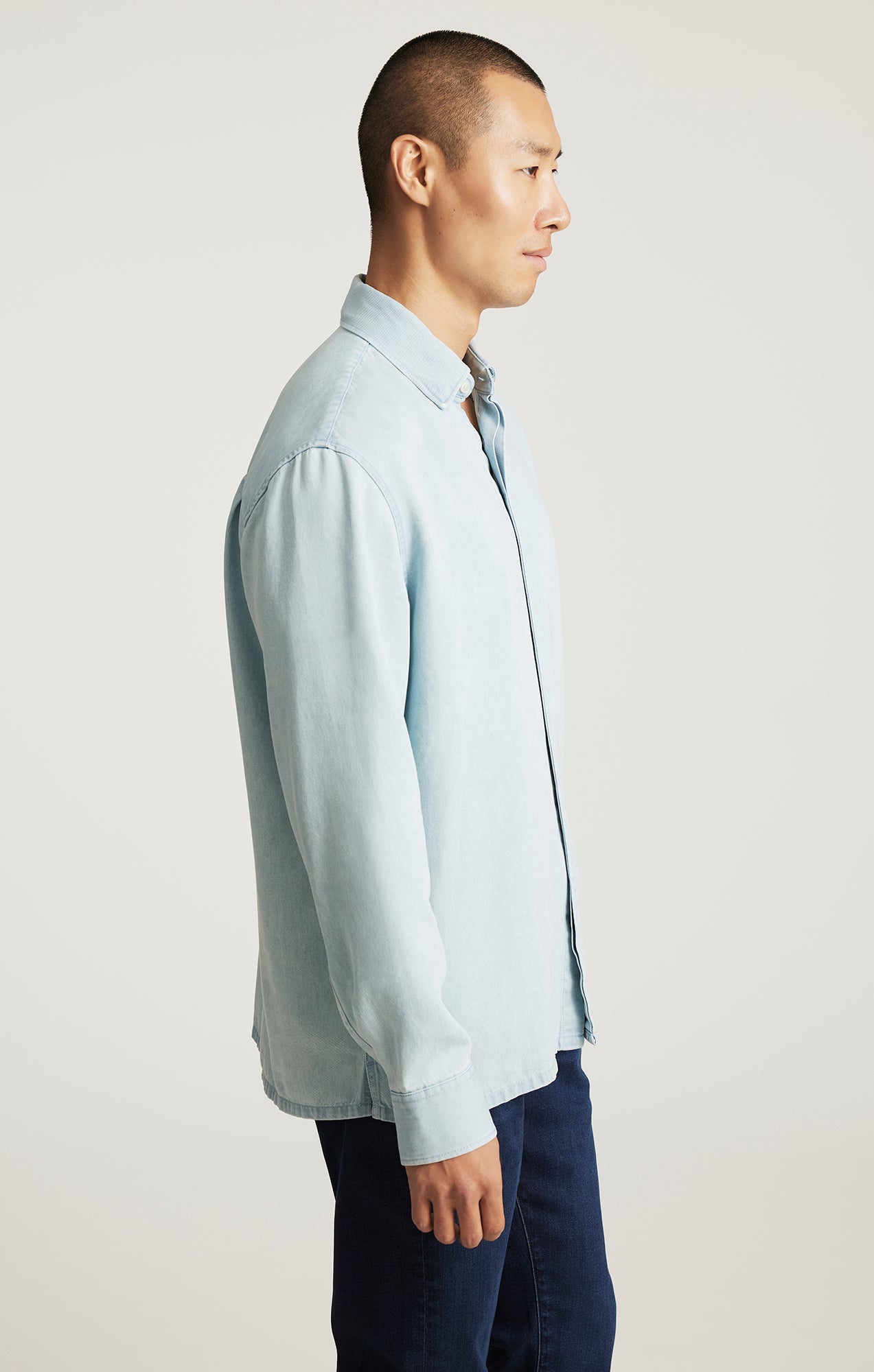EDITION LONG SLEEVE BUTTON-UP SHIRT IN INDIGO - Mavi Jeans