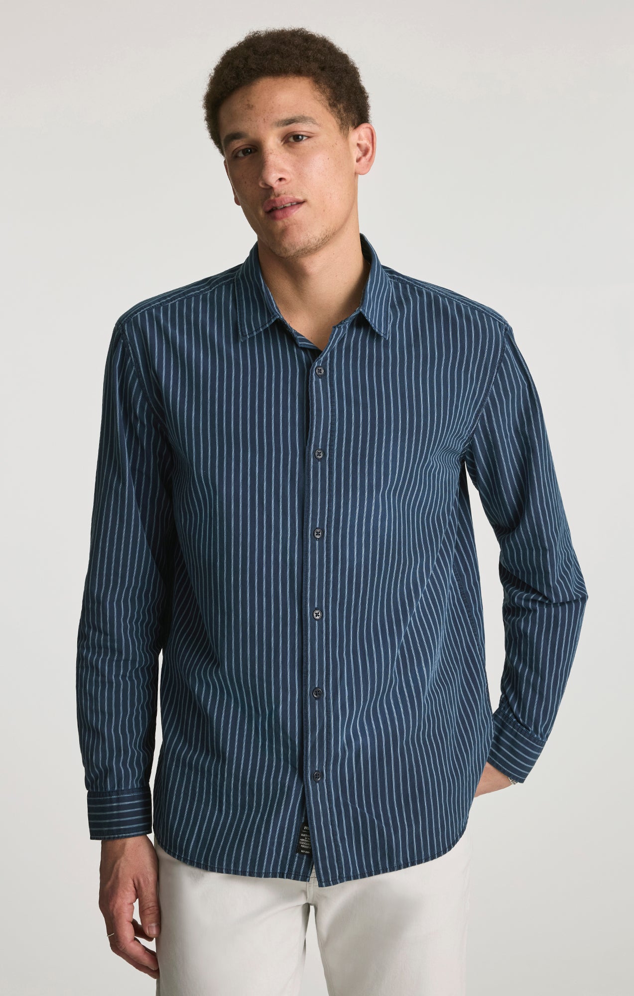 Mavi Men's Button-Up Shirt In Indigo Stripe – Mavi Jeans