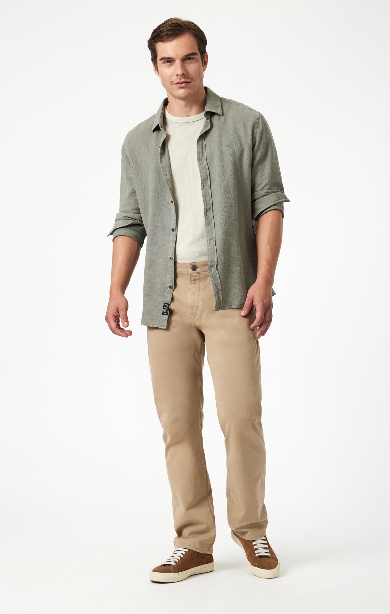 Mavi Men's Matt Relaxed Straight Leg In Khaki Casual Twill Mavi Men's Matt Relaxed Straight Leg In Khaki Casual Twill