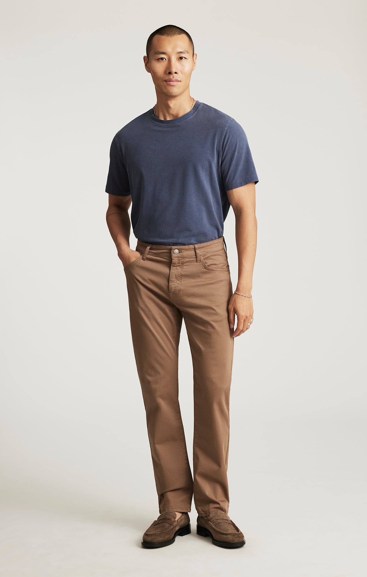 ZACH STRAIGHT LEG IN SHITAKE CASUAL TWILL - Mavi Jeans