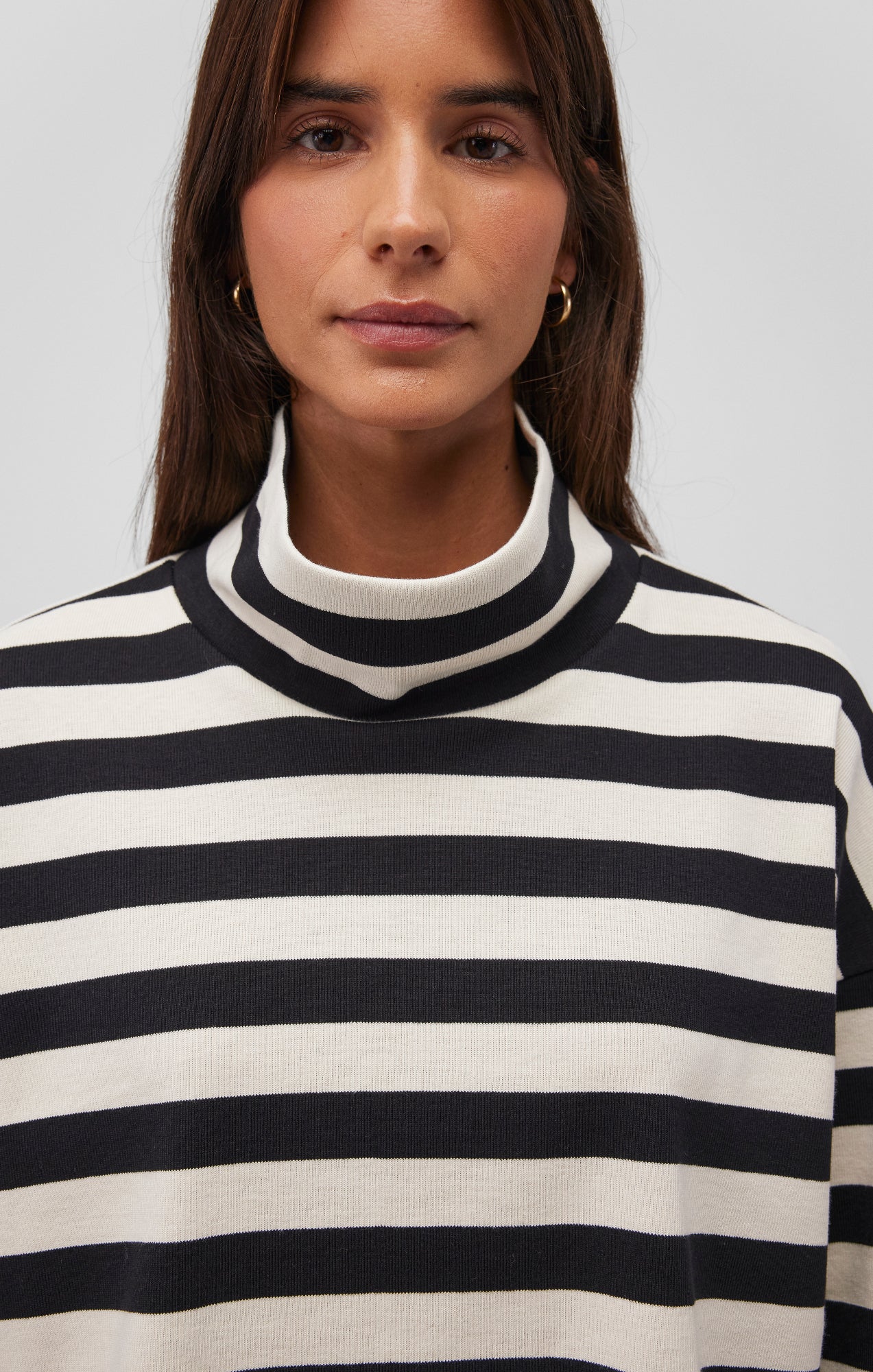 LONG SLEEVE TURTLENECK CROP TOP - Mavi Jeans