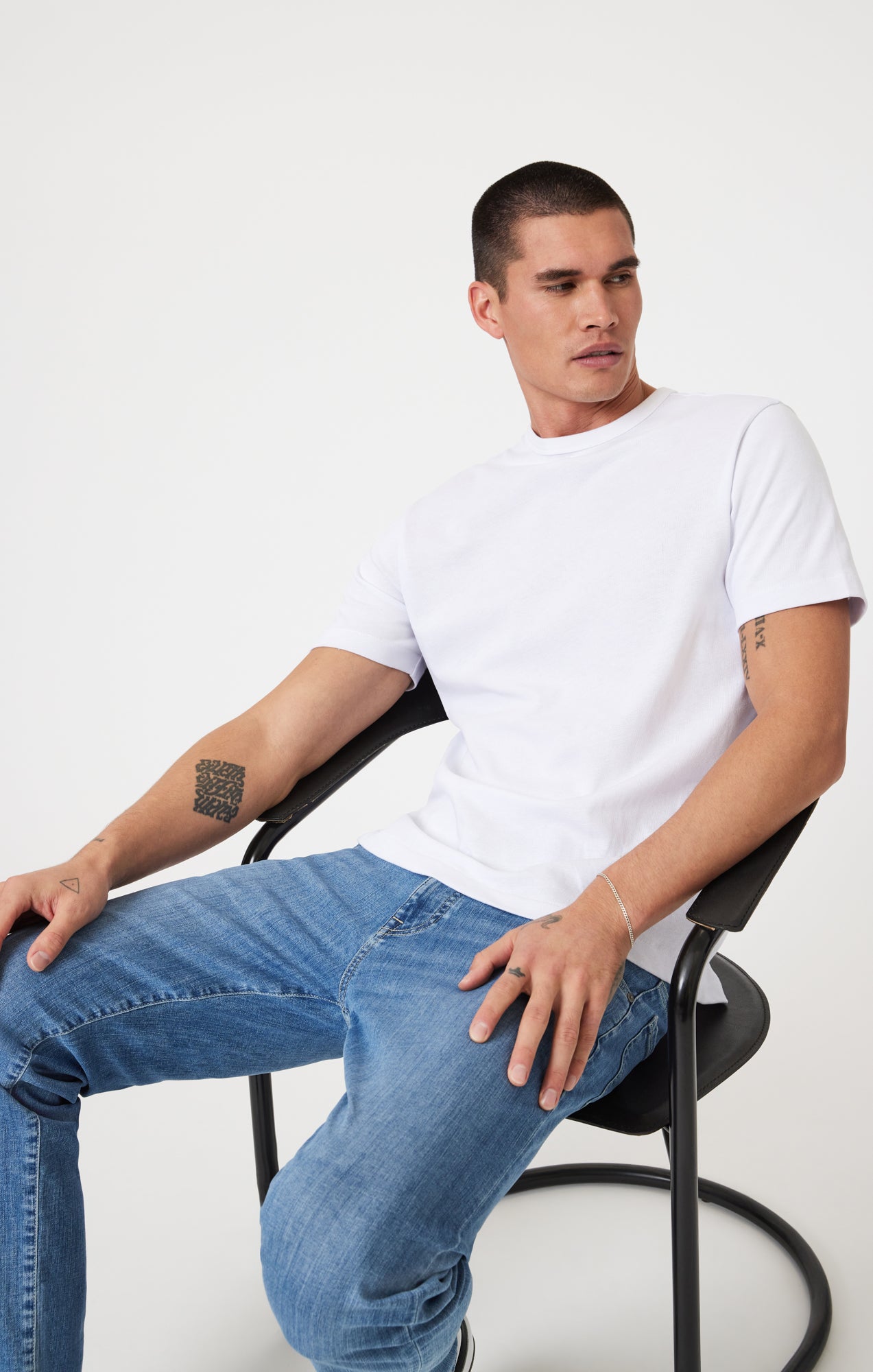 ZACH STRAIGHT LEG IN OCEAN BRUSHED ORGANIC VINTAGE - Mavi Jeans