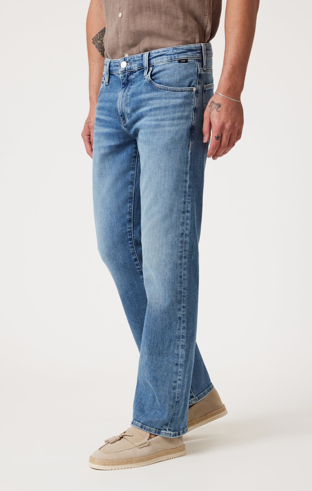 JOSH BOOTCUT IN MID BRUSHED CLASSIC BLUE - Mavi Jeans