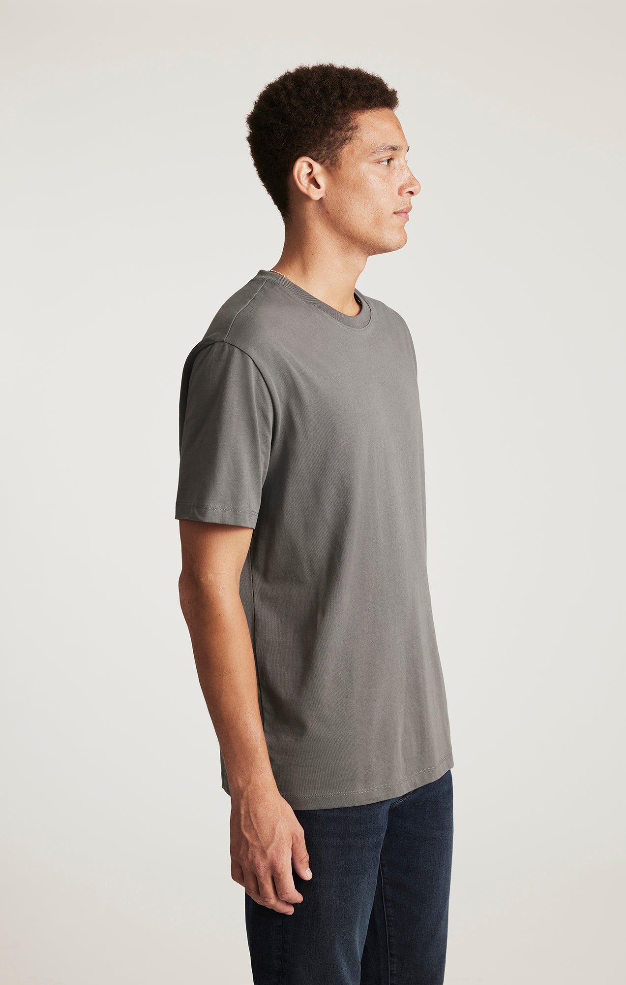 BASIC SHORT SLEEVE T-SHIRT IN LAVE SMOKE COMFORT - Mavi Jeans