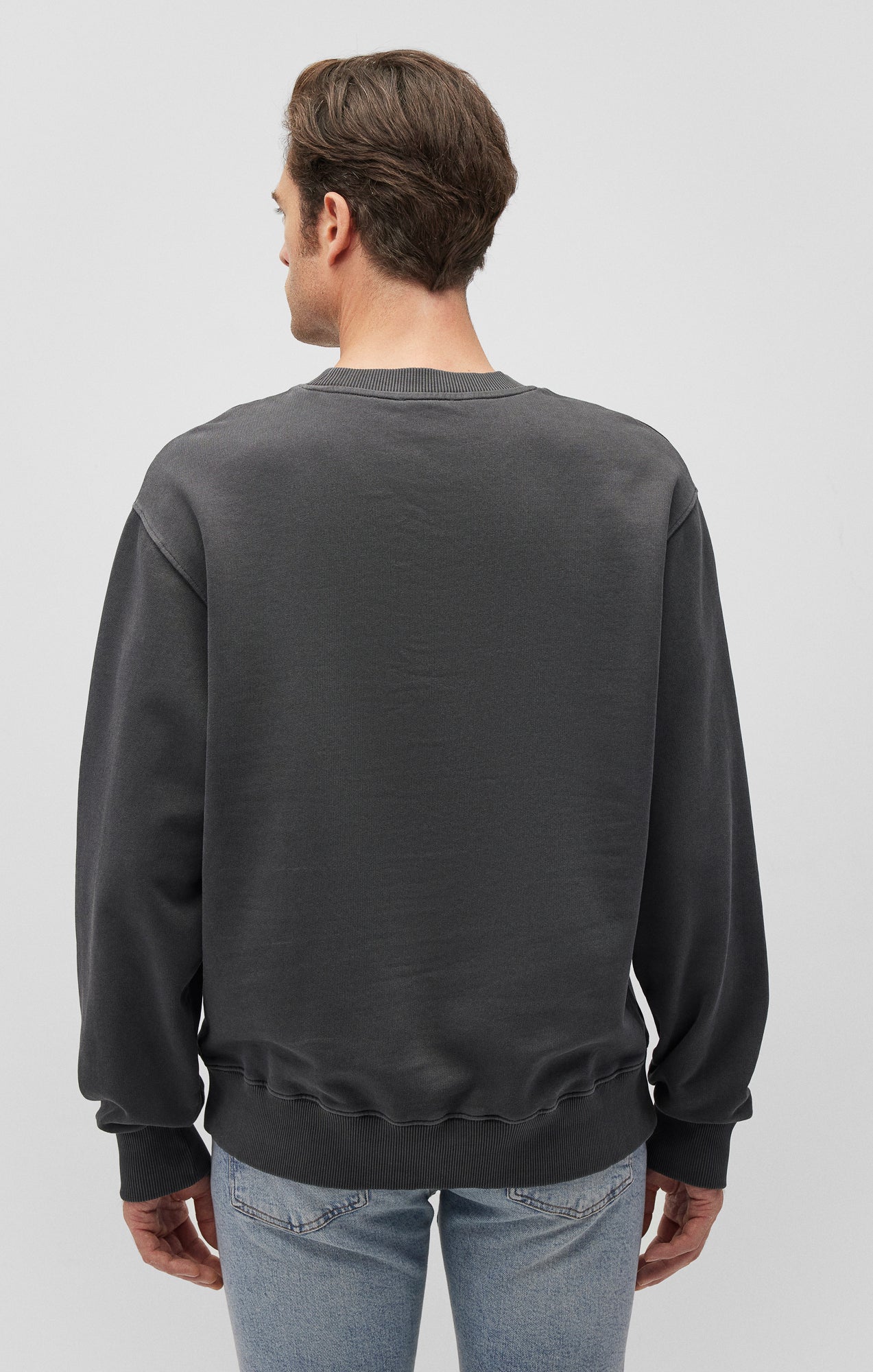 CREW NECK SWEATSHIRT IN PIRATE BLACK - Mavi Jeans