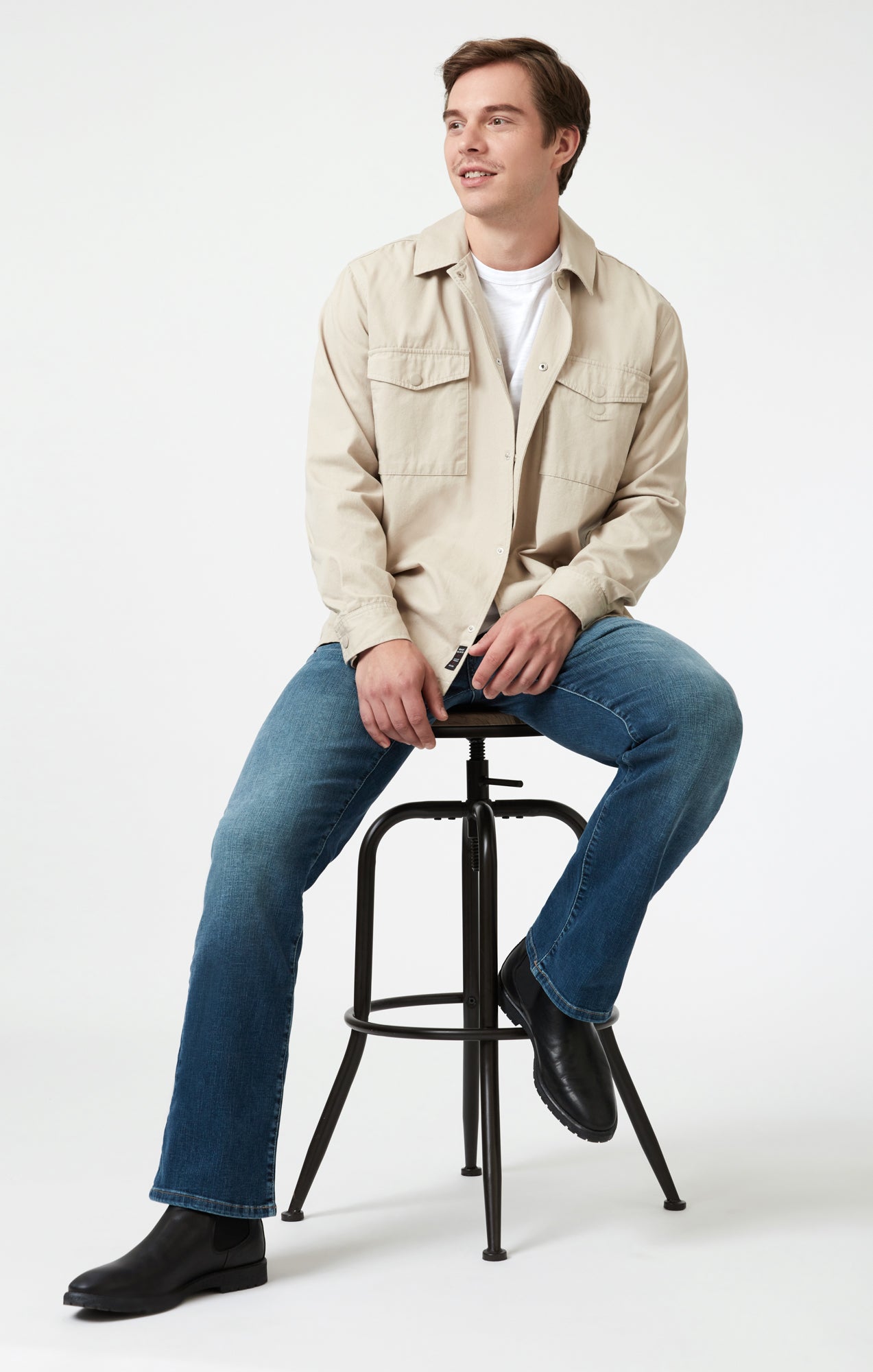 JOSH BOOTCUT IN MID BRUSHED ORGANIC MOVE - Mavi Jeans