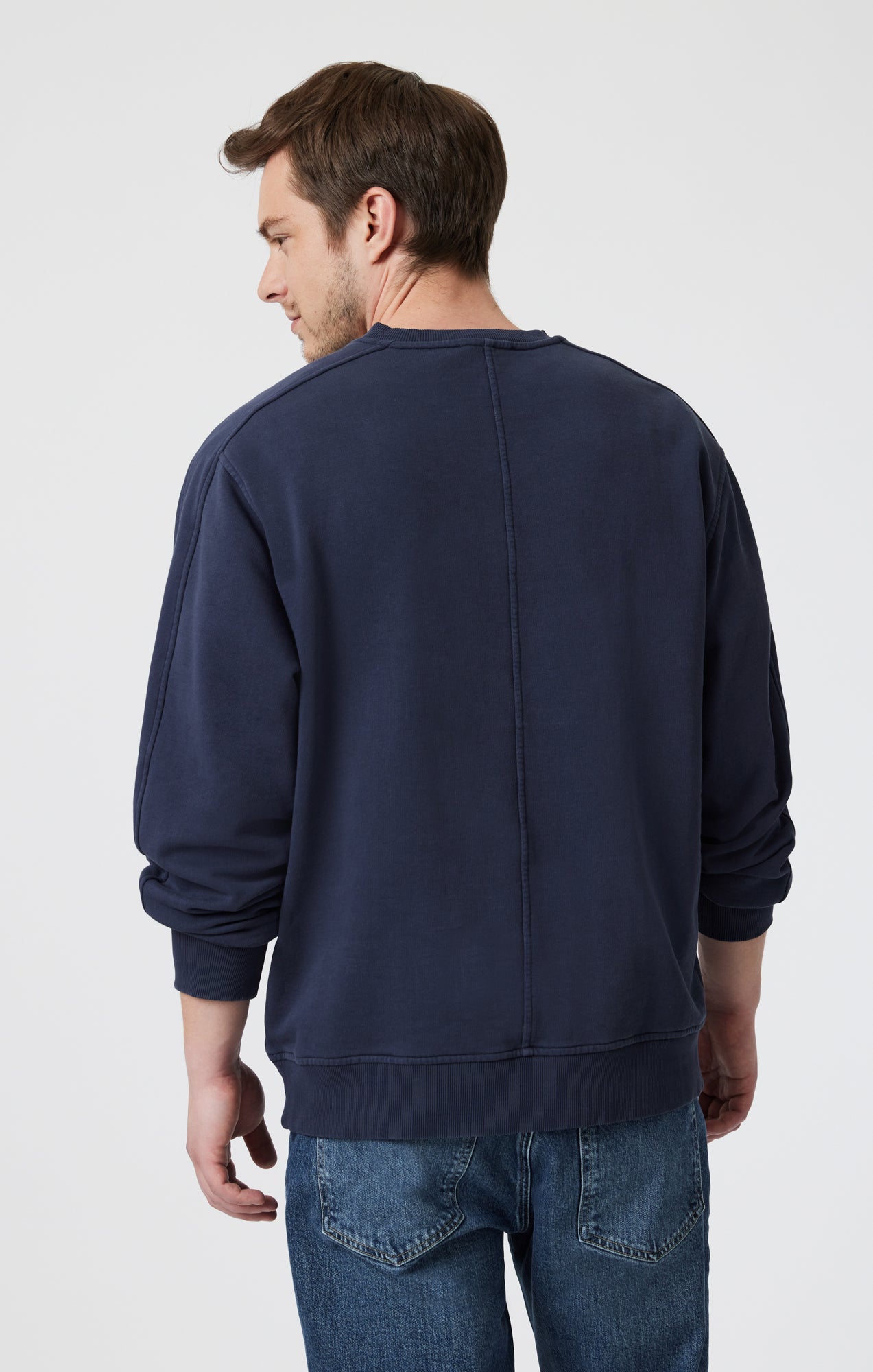 SWEATSHIRT IN COLLEGIATE BLUE - Mavi Jeans