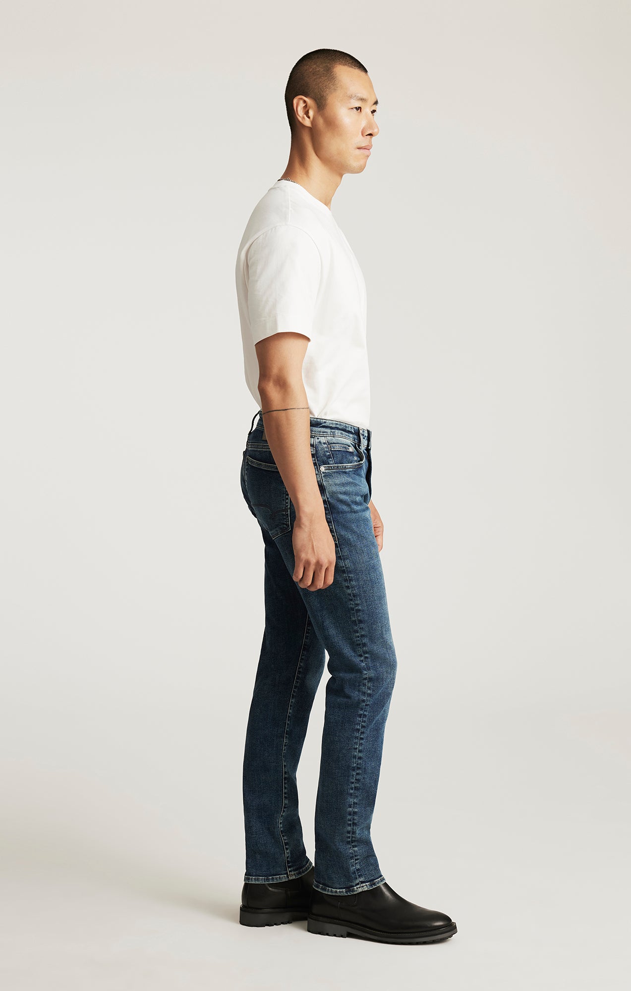 JAKE SLIM LEG IN USED BRUSHED FEATHER BLUE - Mavi Jeans