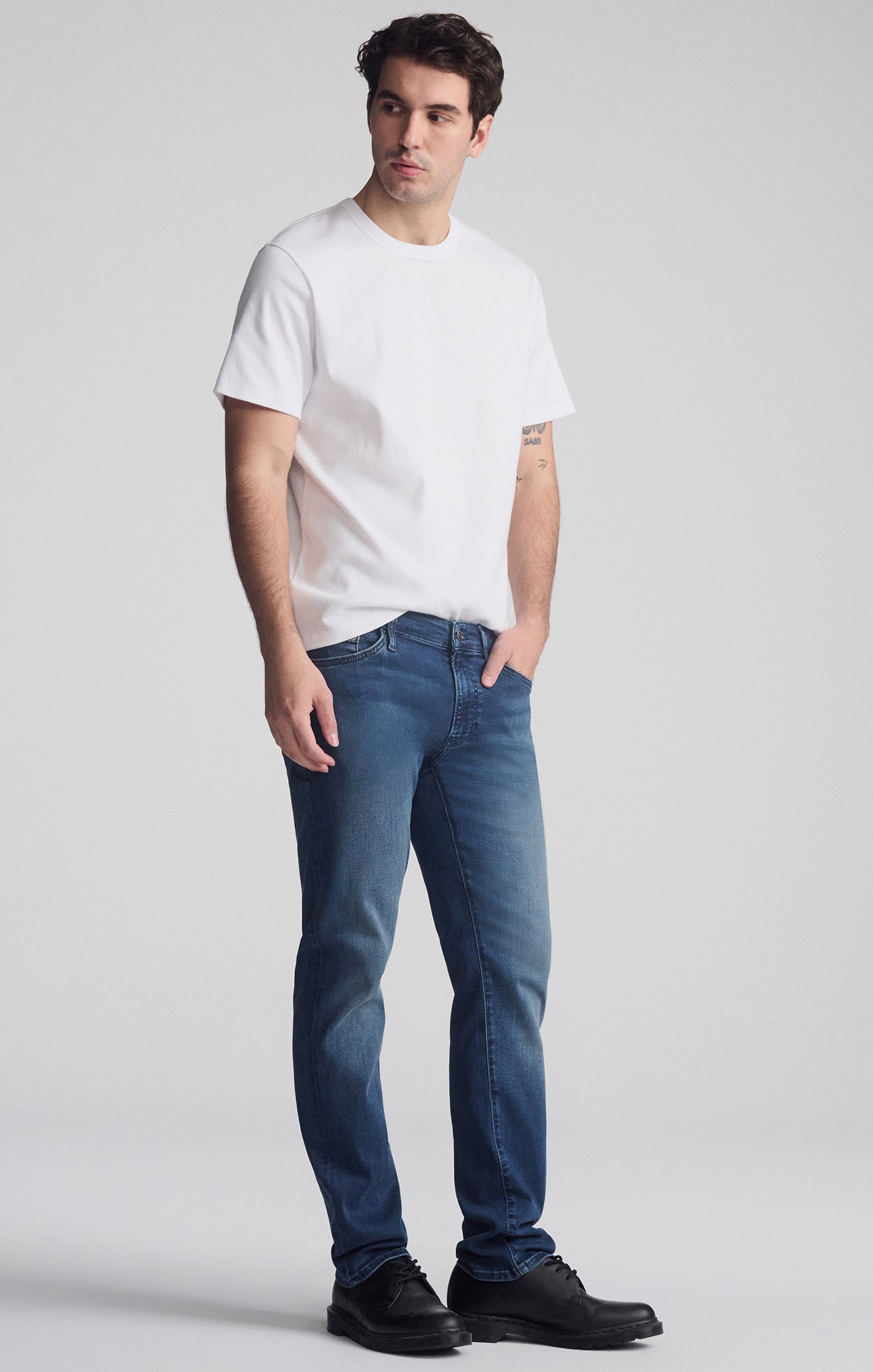 JAKE SLIM LEG IN DARK USED SUPERMOVE - Mavi Jeans