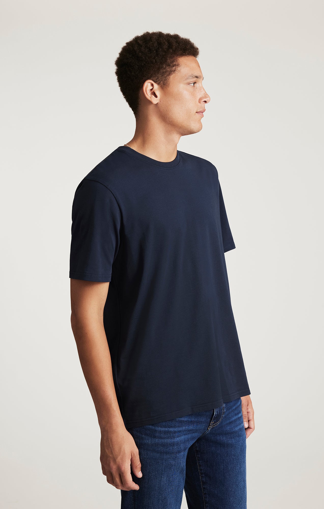CREW NECK T-SHIRT IN TOTAL ECLIPSE - Mavi Jeans