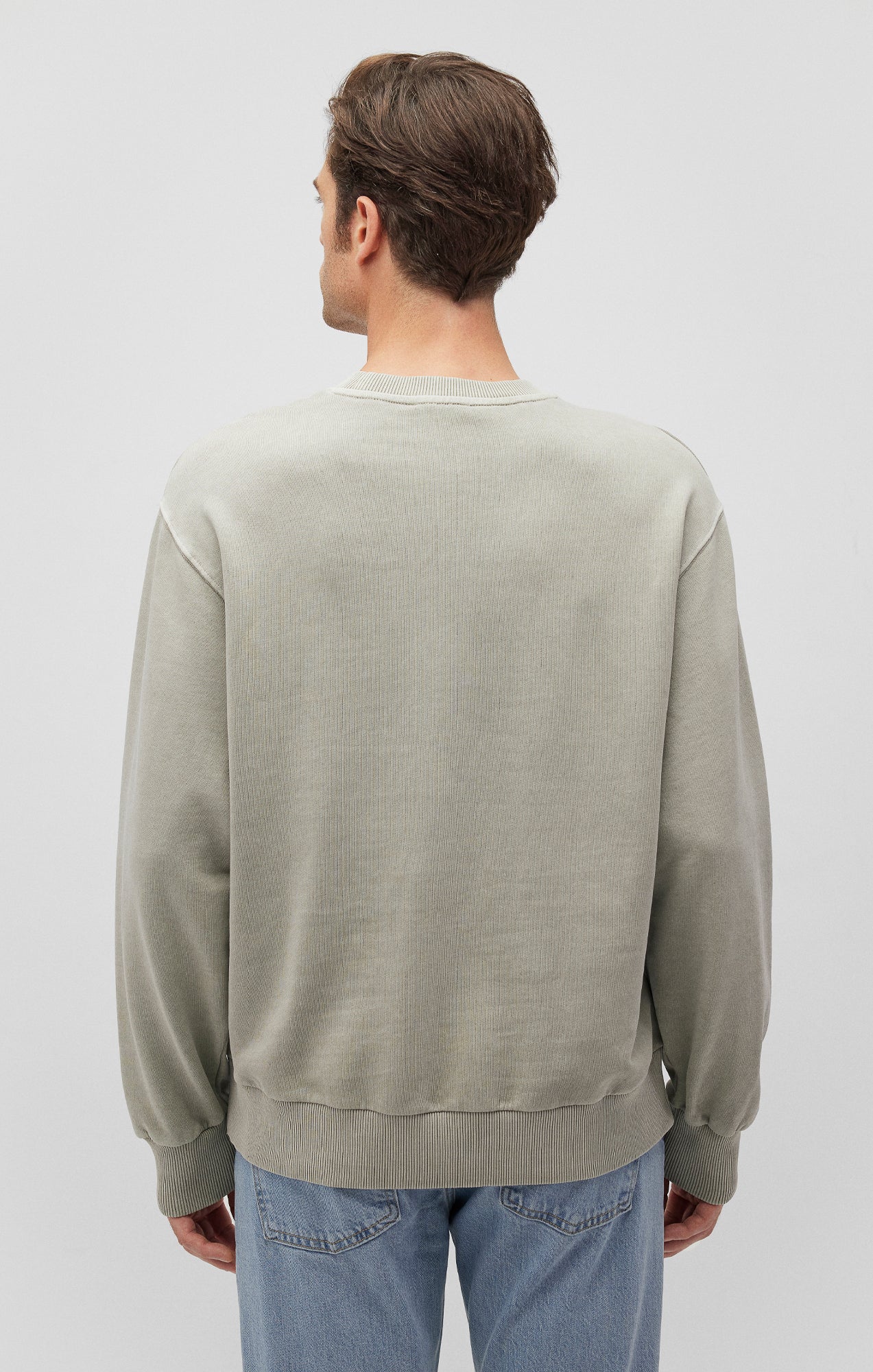 CREW NECK SWEATSHIRT IN ABBEY STONE - Mavi Jeans