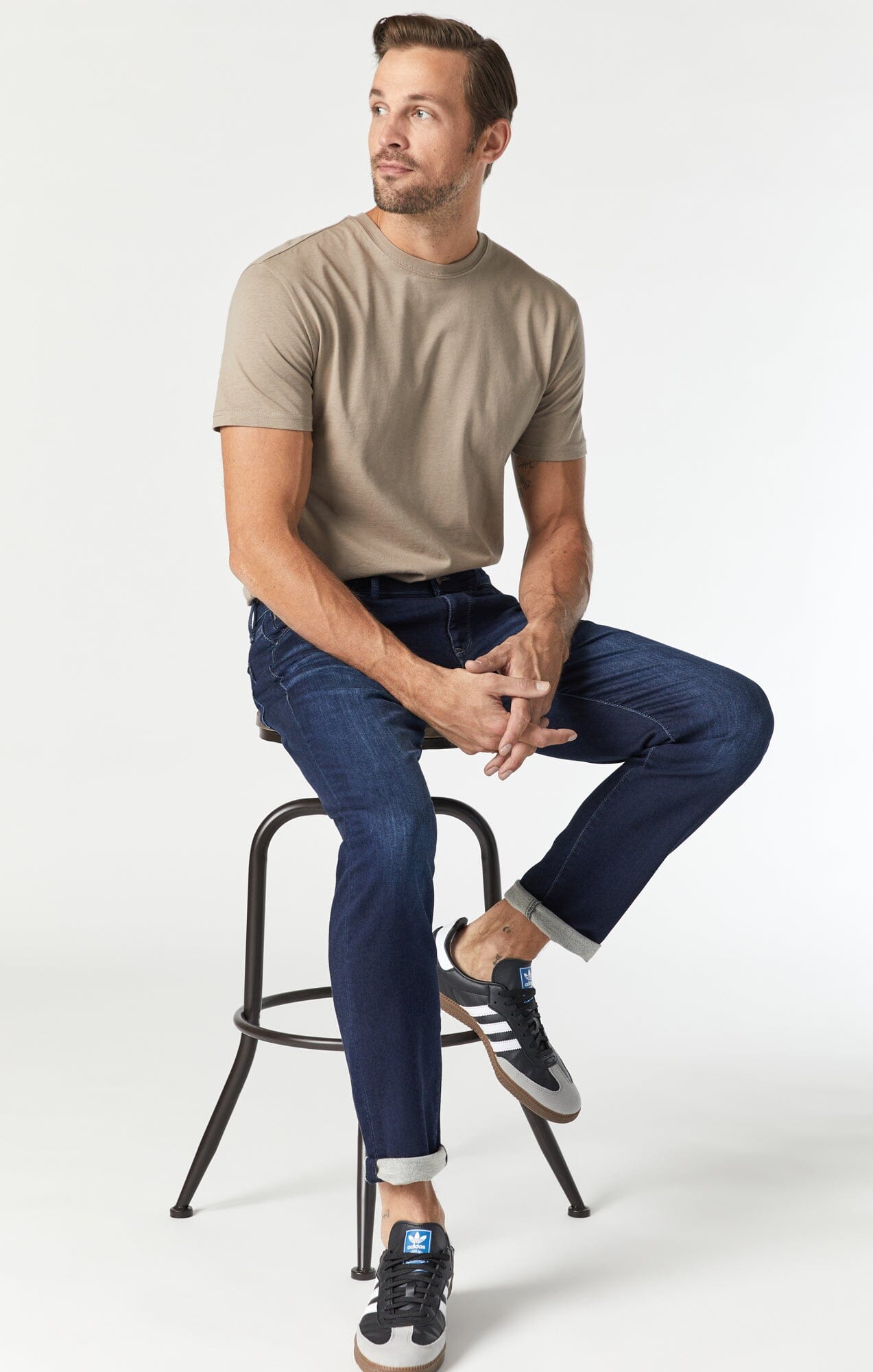 JAKE SLIM LEG IN DEEP BRUSHED ATHLETIC - Mavi Jeans