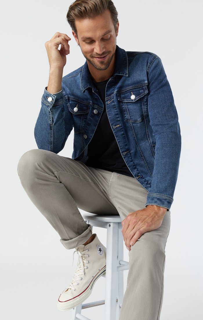 FRANK JACKET IN DARK FOGGY FEATHER BLUE - Mavi Jeans