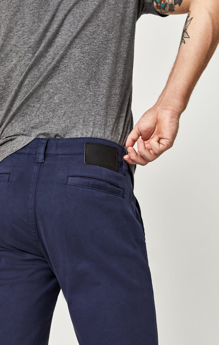 JACOB SHORTS IN DARK NAVY SATEEN TWILL - Mavi Jeans