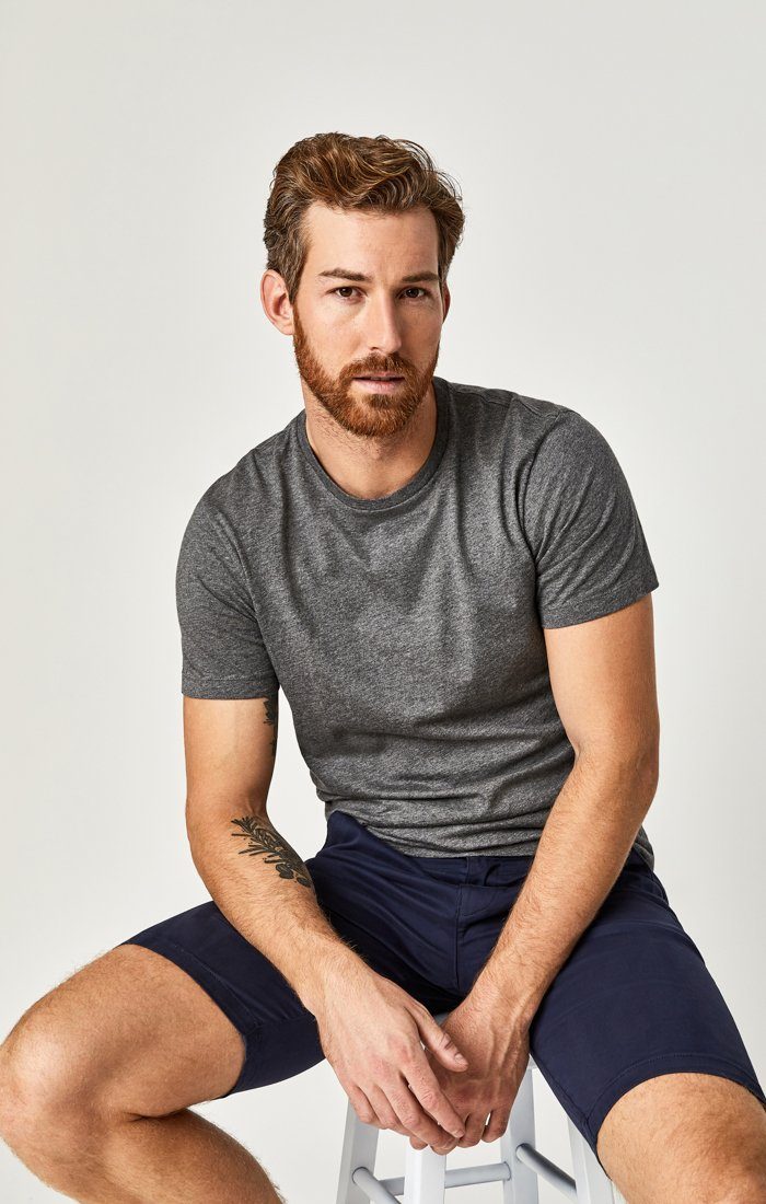 JACOB SHORTS IN DARK NAVY SATEEN TWILL - Mavi Jeans