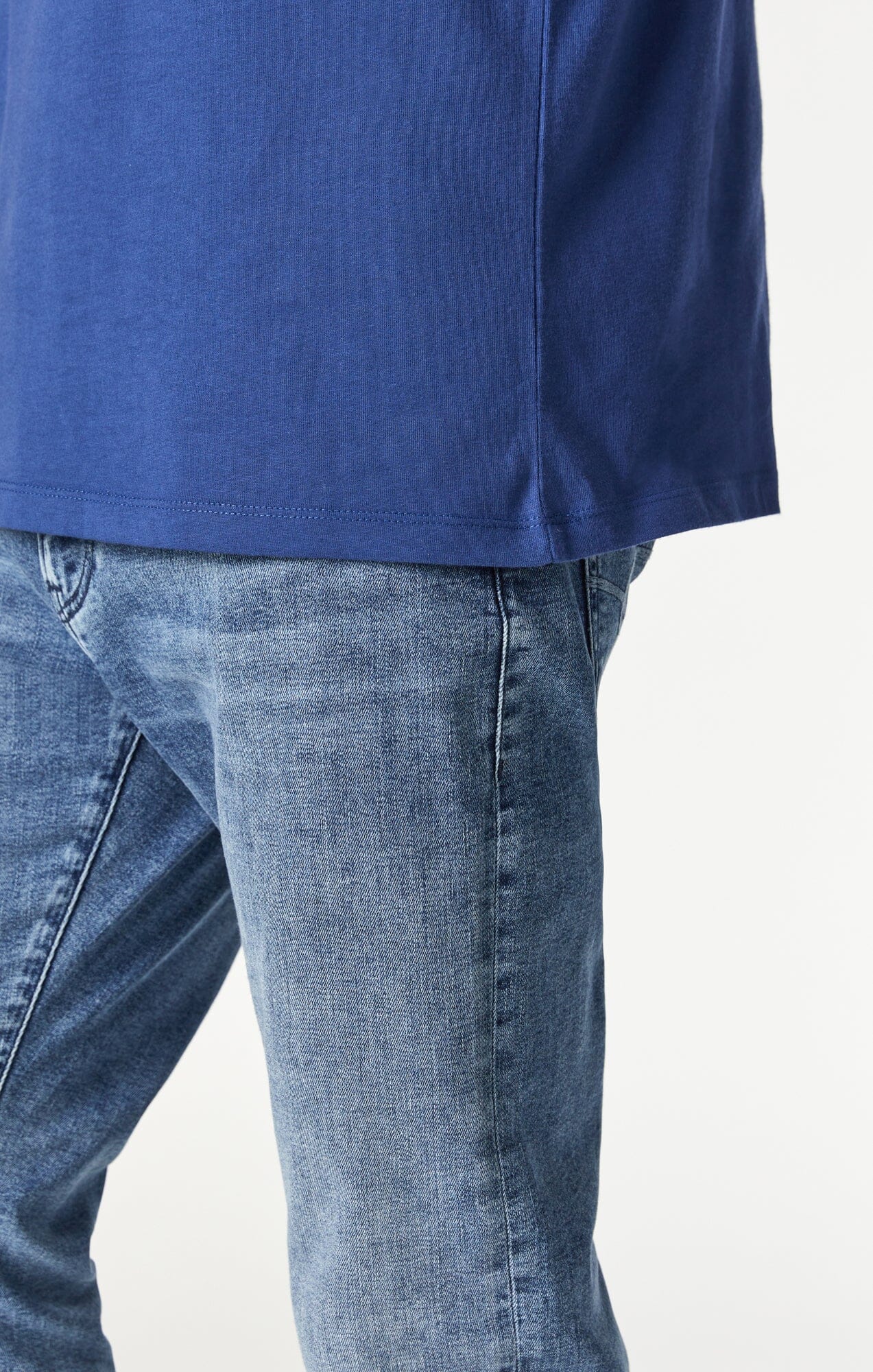 CREW NECK T-SHIRT IN TWILIGHT BLUE - Mavi Jeans