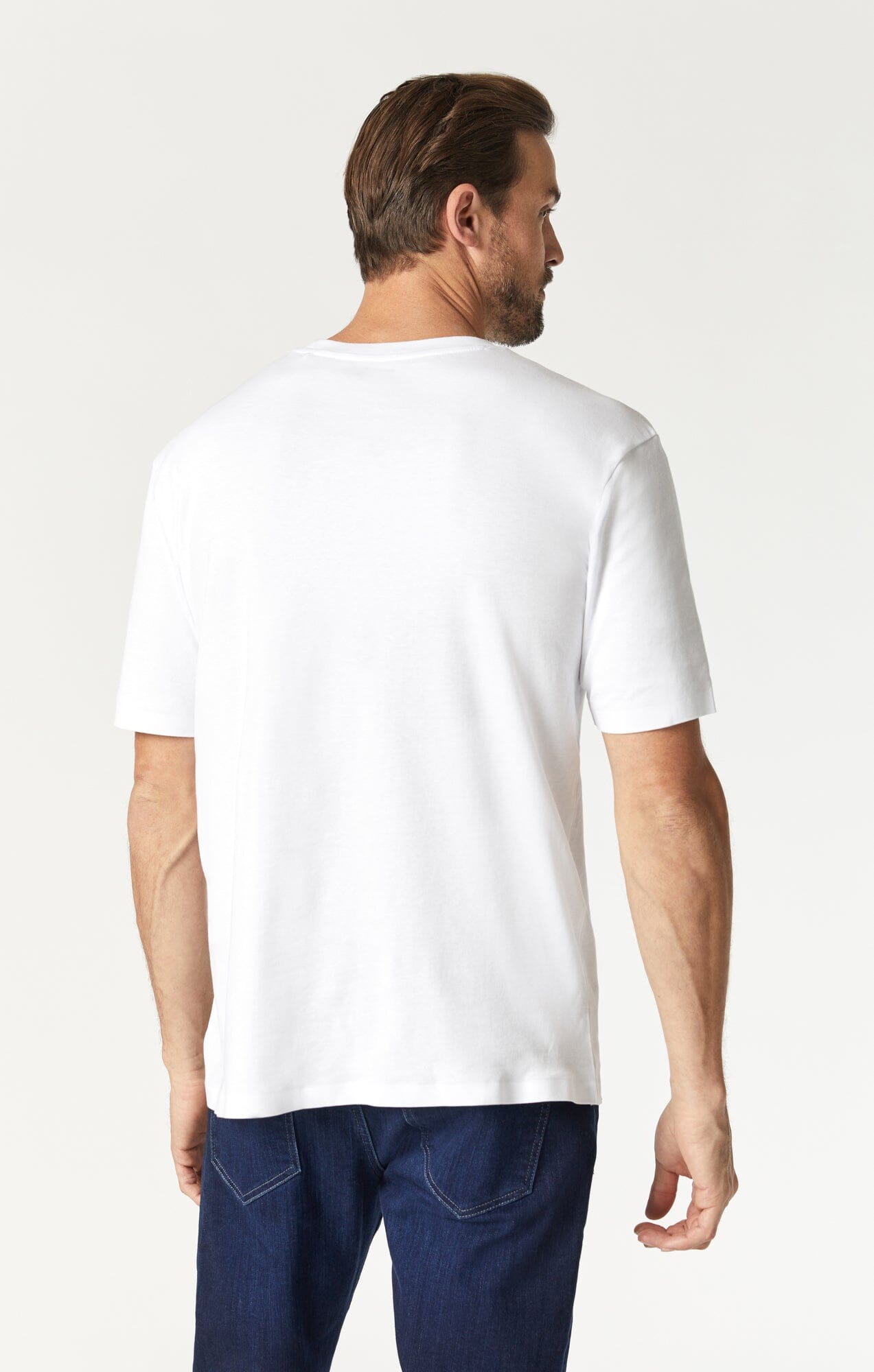 BASIC CREW NECK T-SHIRT IN WHITE - Mavi Jeans