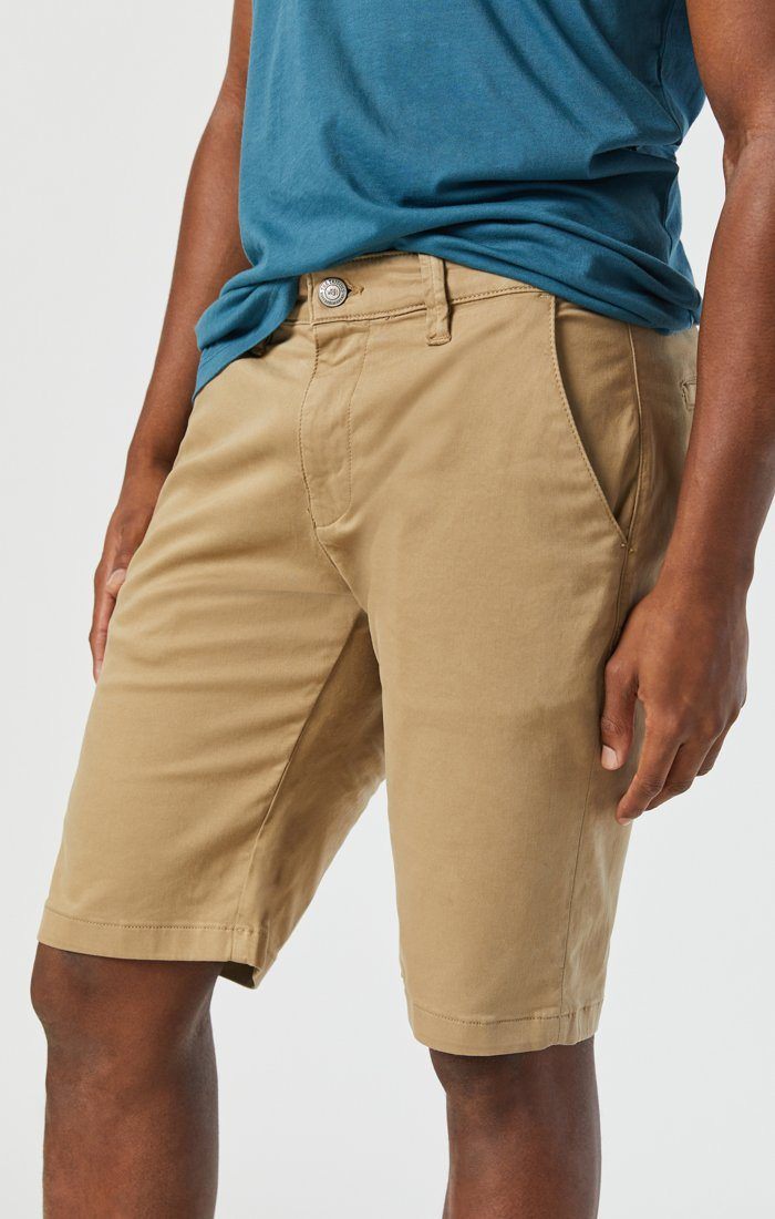 JACOB SHORTS IN BRITISH KHAKI TWILL - Mavi Jeans