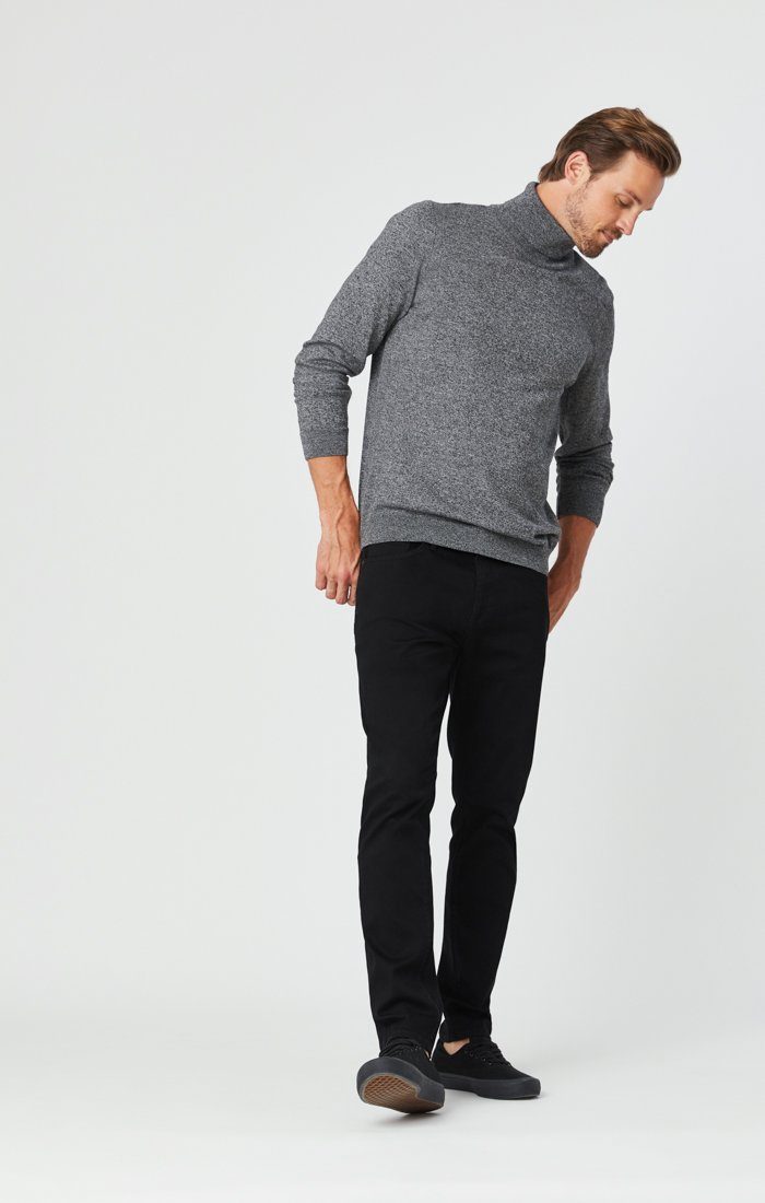 JAKE SLIM LEG JEANS IN DOUBLE BLACK SUPERMOVE - Mavi Jeans