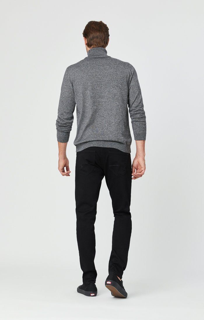JAKE SLIM LEG JEANS IN DOUBLE BLACK SUPERMOVE - Mavi Jeans