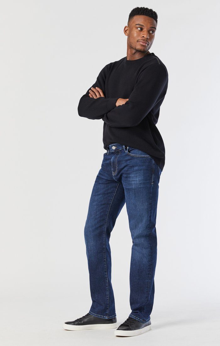 MARCUS SLIM STRAIGHT LEG JEANS IN DEEP ORGANIC MOVE 28 30