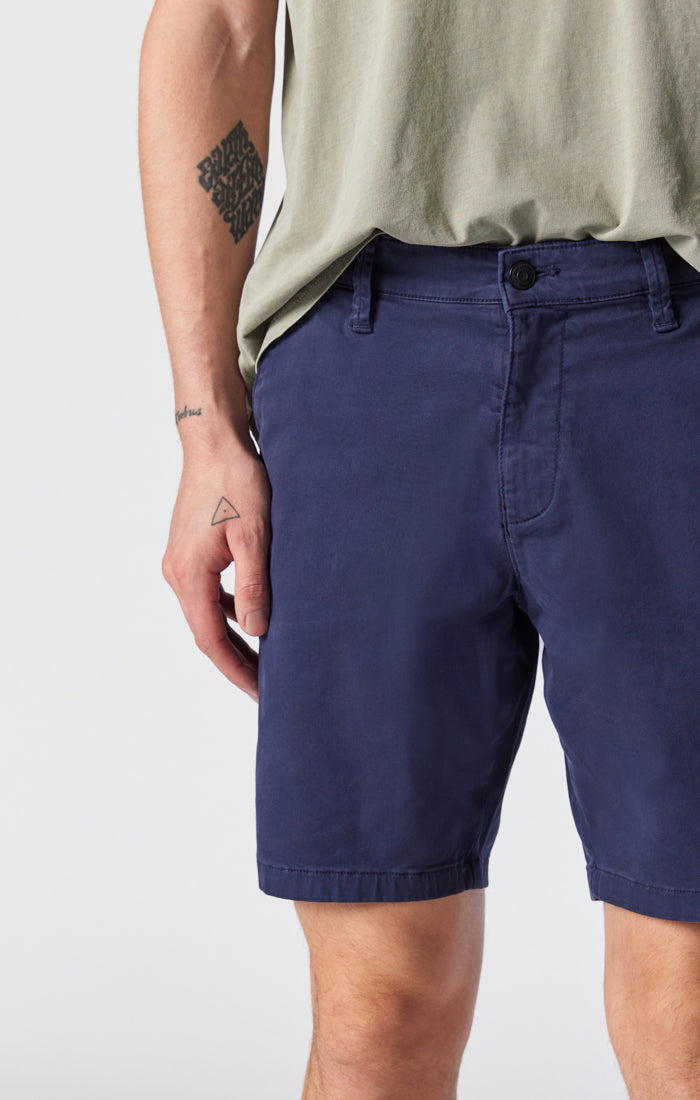 NOAH SHORTS IN DARK NAVY TWILL - Mavi Jeans