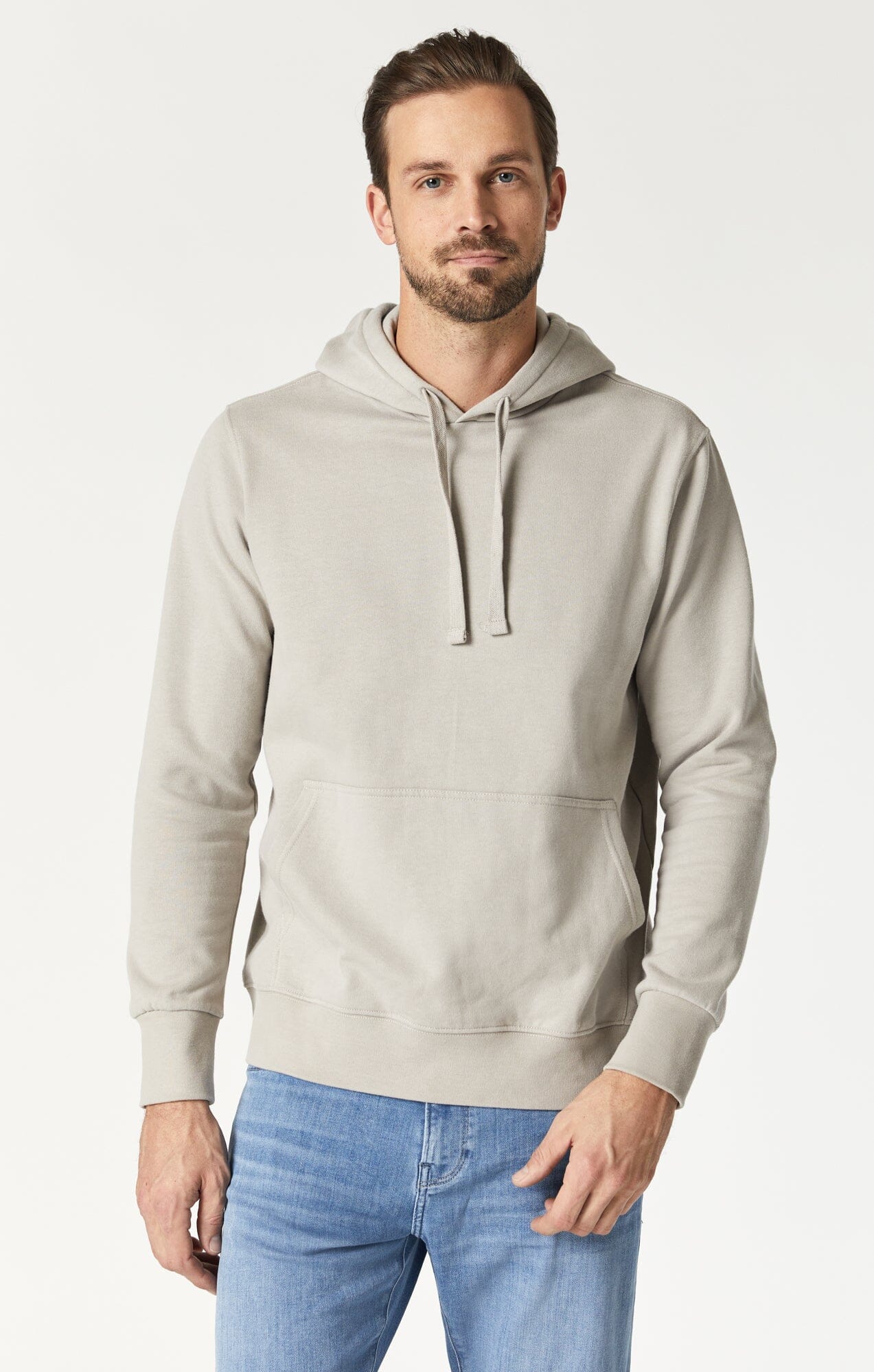 Men's Natural Dyed Sweatshirt In Silver Lining