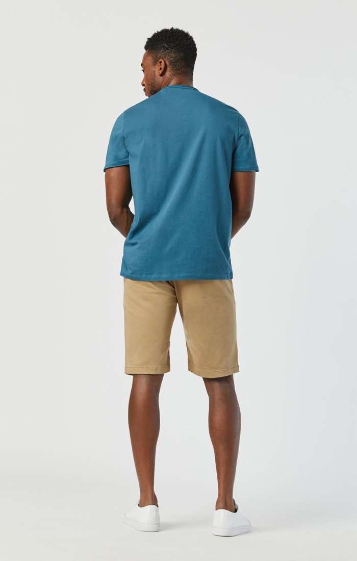 JACOB SHORTS IN BRITISH KHAKI TWILL - Mavi Jeans
