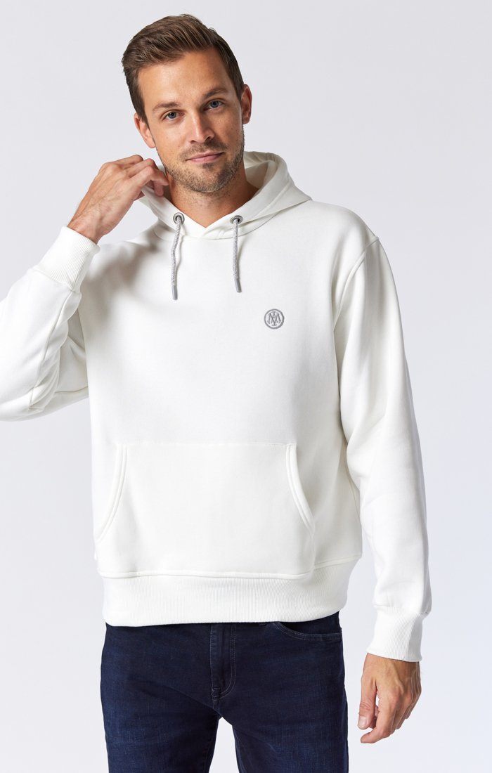 Mavi Men's Hooded Sweatshirt In Off White