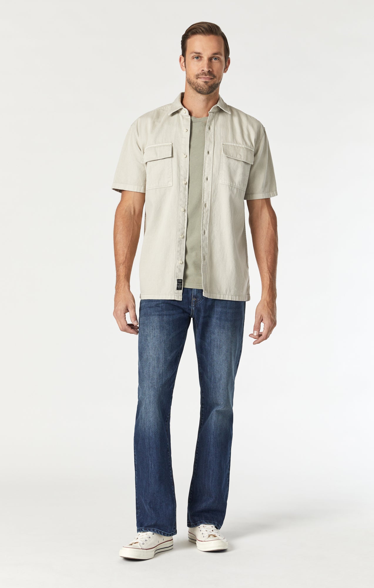 Mavi Men's Josh Bootcut in Mid Shaded Stanford Mavi Men's Josh Bootcut in Mid Shaded Stanford