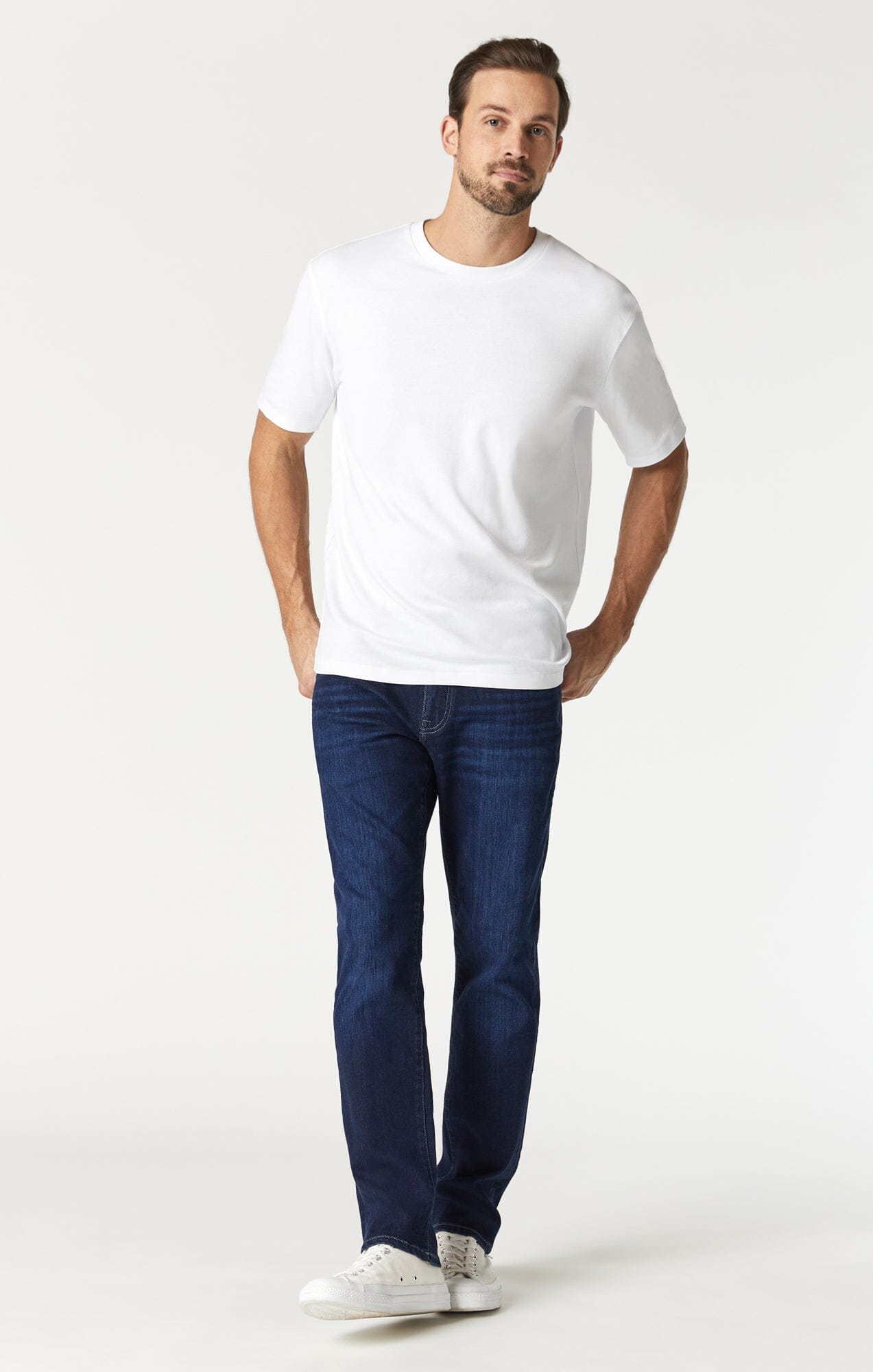 BASIC CREW NECK T-SHIRT IN WHITE - Mavi Jeans