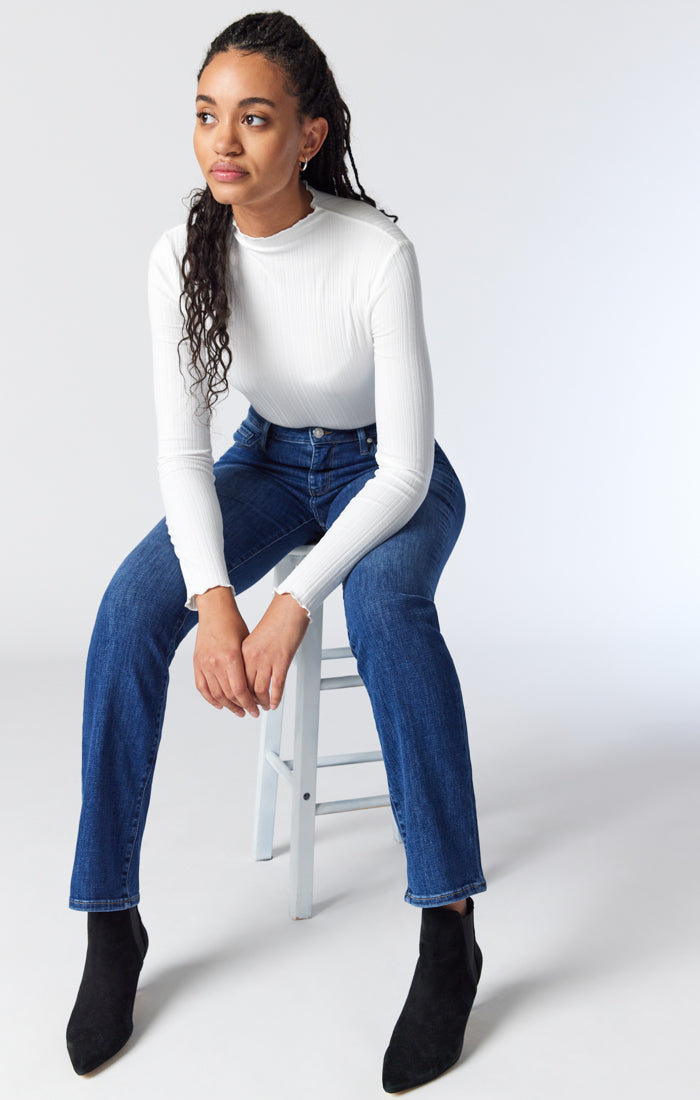 Straight leg jeans dark Clearance