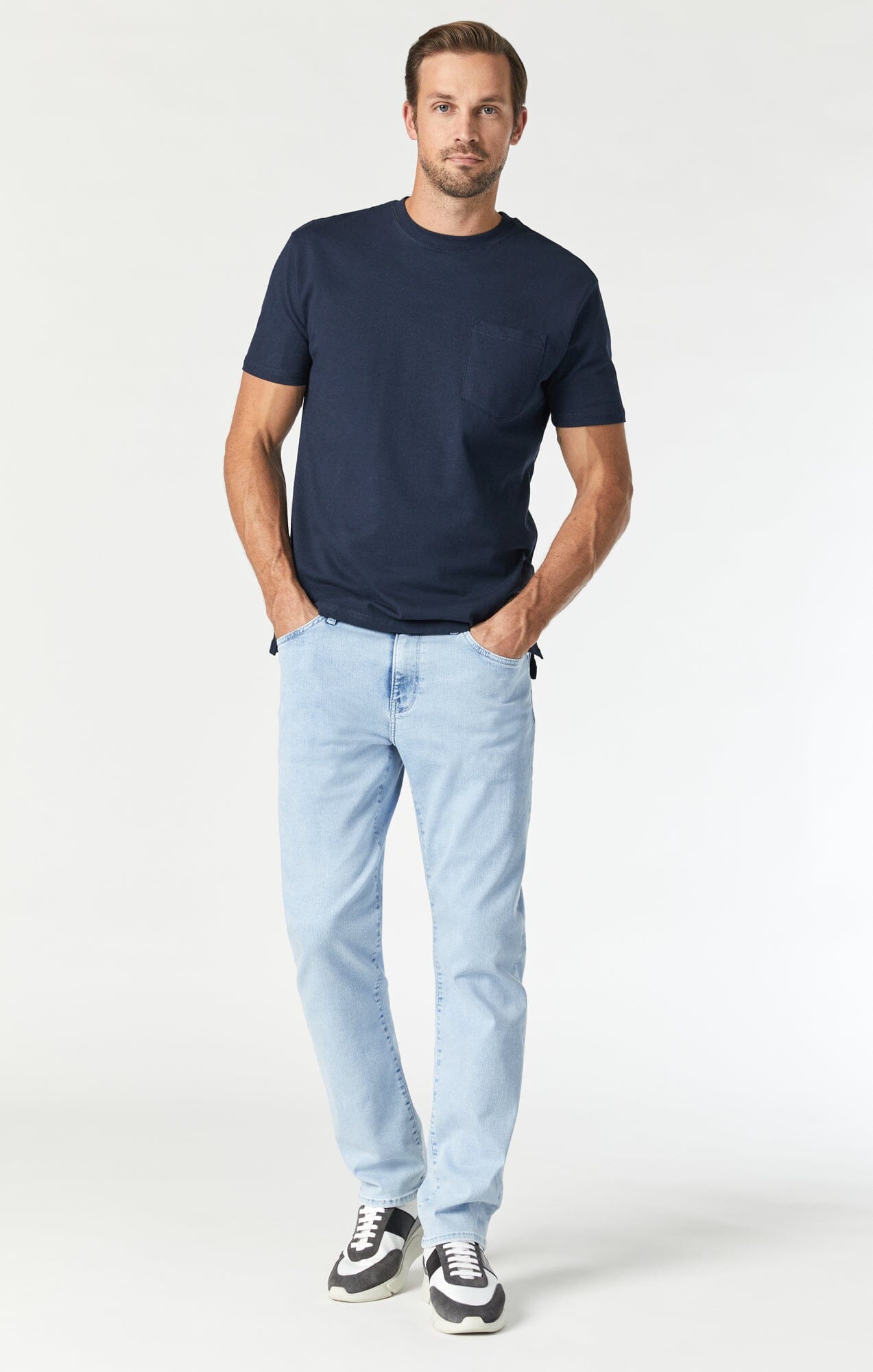 Men's Blue Jeans, Light & Dark Blue Jeans