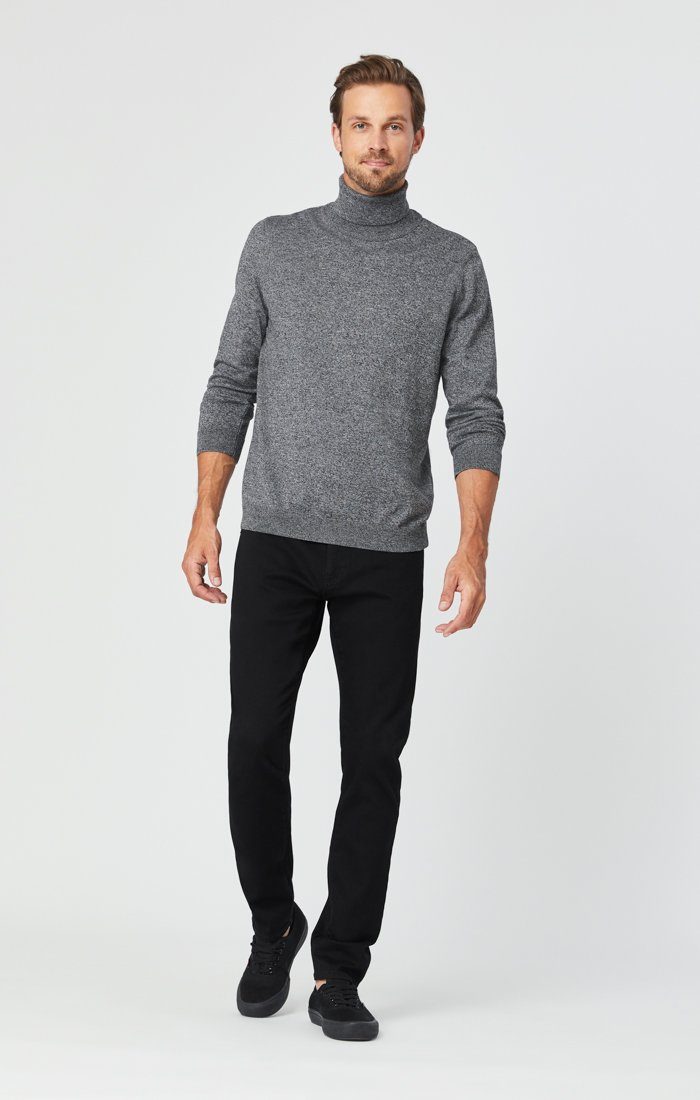 JAKE SLIM LEG JEANS IN DOUBLE BLACK SUPERMOVE - Mavi Jeans