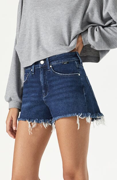 Buy HBER Patchwork Jean Shorts Women Frayed Raw Hem Straight Leg Loose Fit  A Line Denim Shorts at Amazon.in