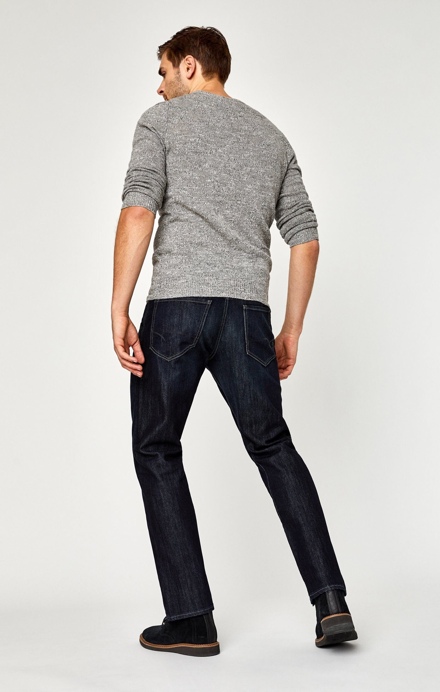Mavi Men's Matt Mid Rise Relaxed Straight Leg In Deep Stanford