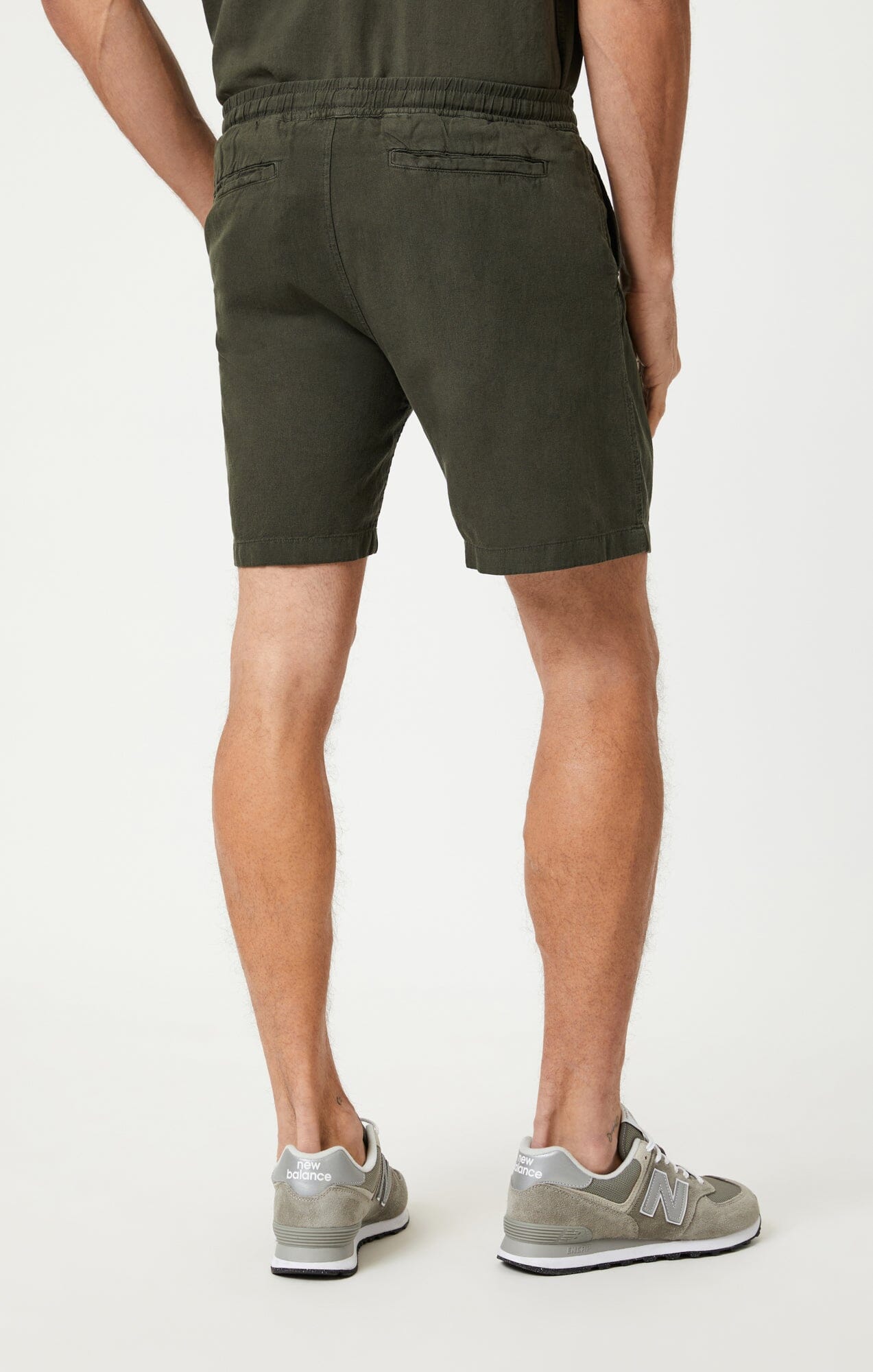 LINEN SHORTS IN ASPHALT - Mavi Jeans